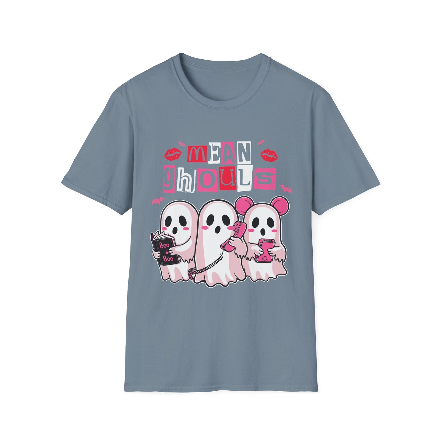 Mean Ghouls Unisex Softstyle T-Shirt - Cute Halloween Tee for Ghost Lovers