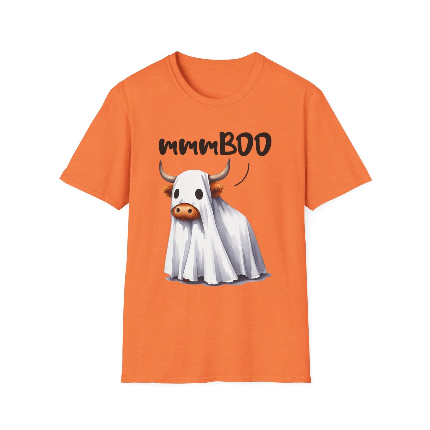mmmBoo Cute Halloween Cow Unisex T-Shirt - 'mmmBOO'