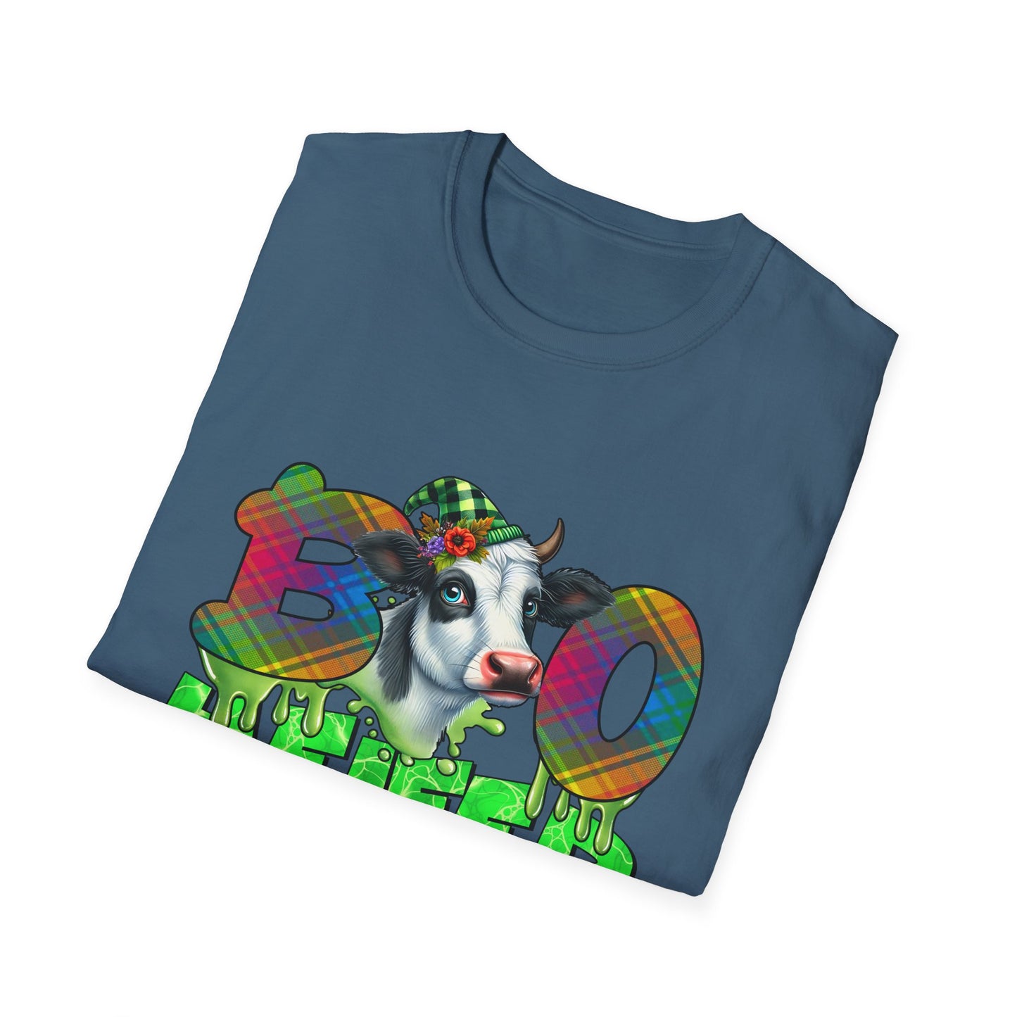 Boo Heifer Halloween Cow Unisex Softstyle T-Shirt