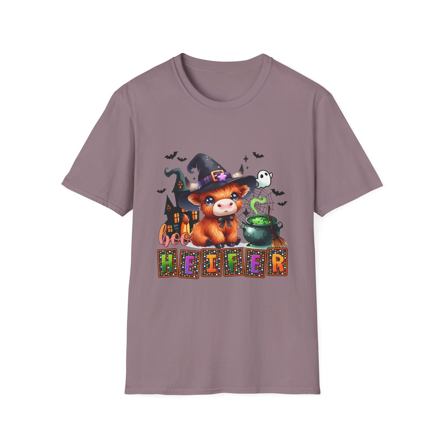 Boo Heifer Cute Halloween Unisex Softstyle T-Shirt