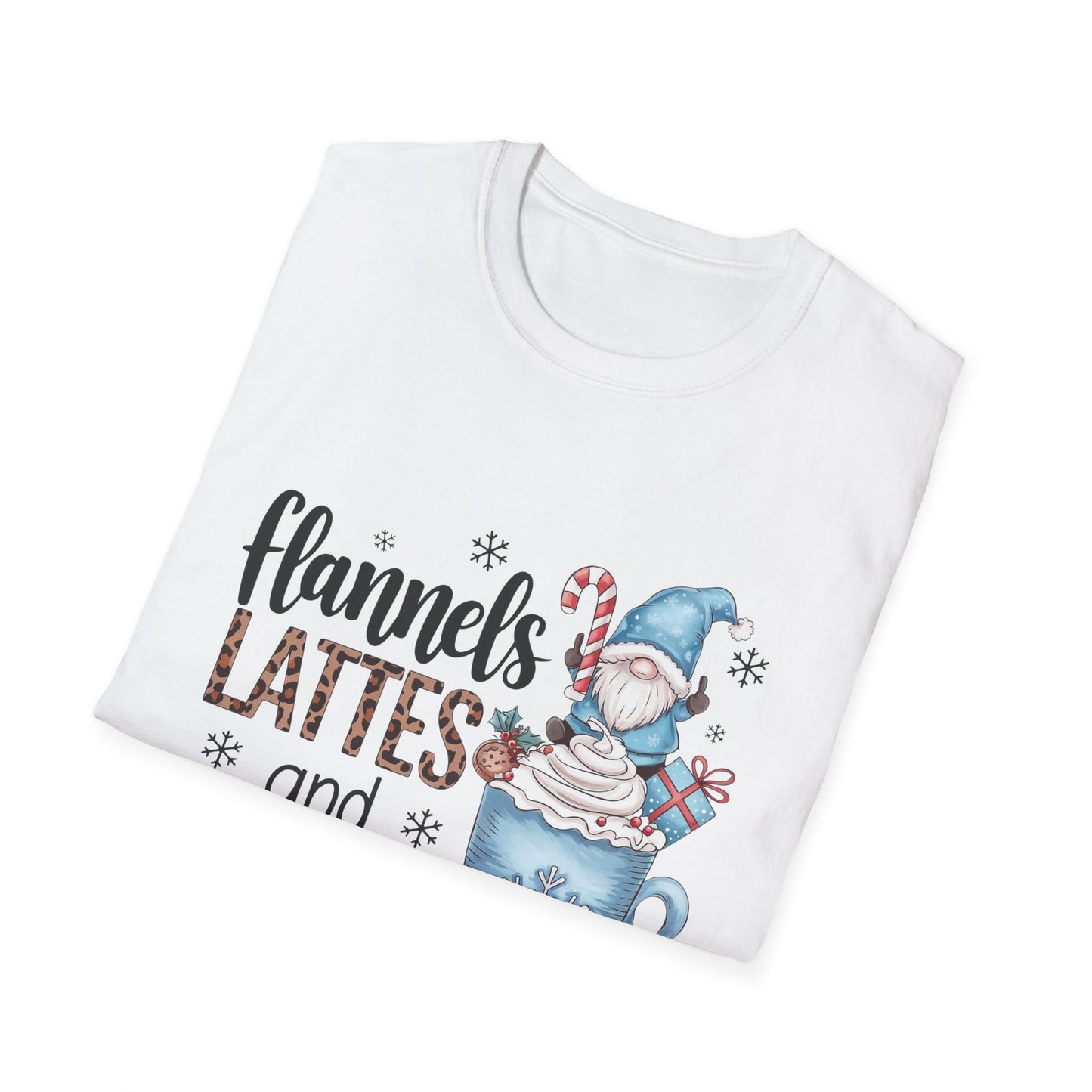 Cozy Flannels, Lattes & Leggings Winter Holiday Unisex T-Shirt