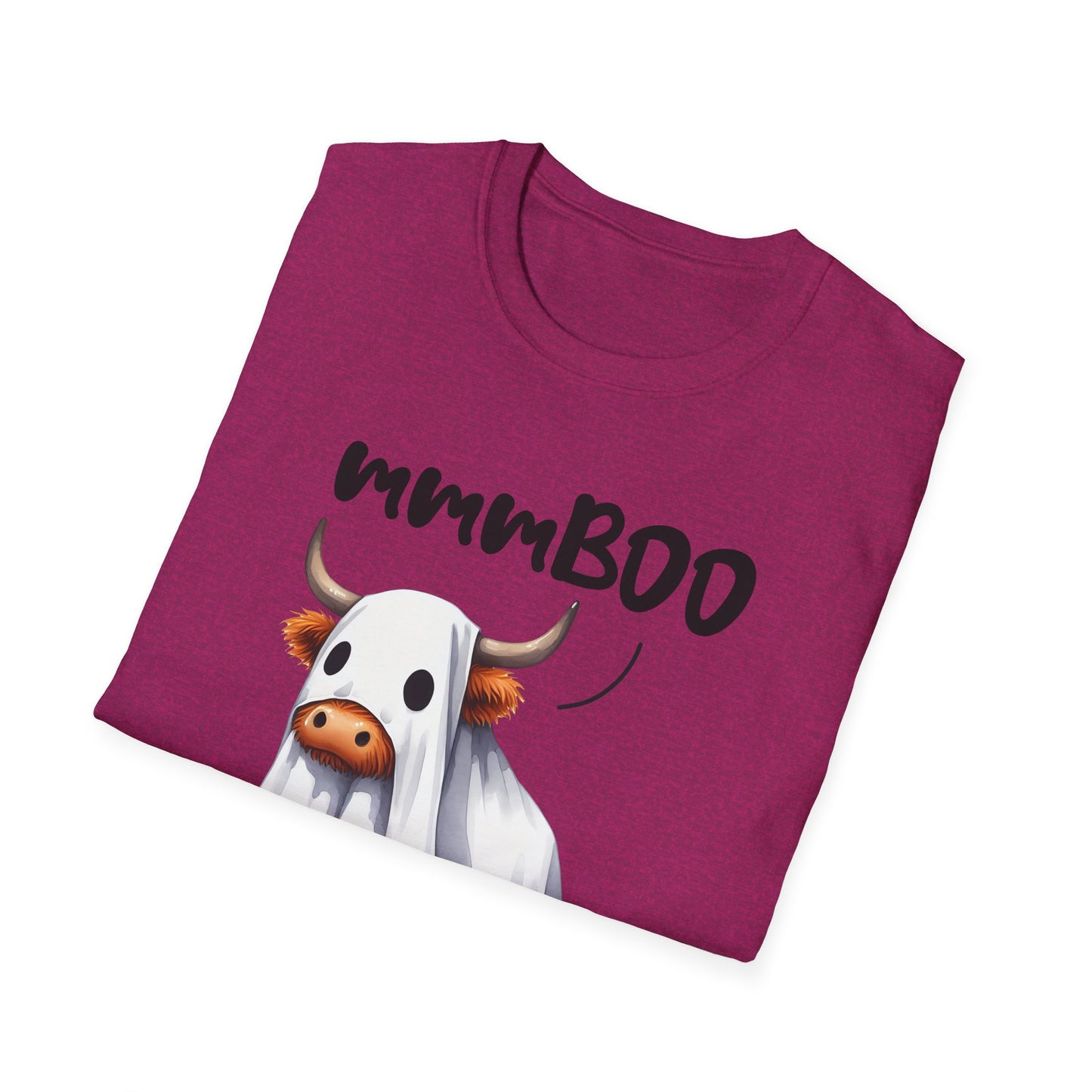 mmmBoo Cute Halloween Cow Unisex T-Shirt - 'mmmBOO'