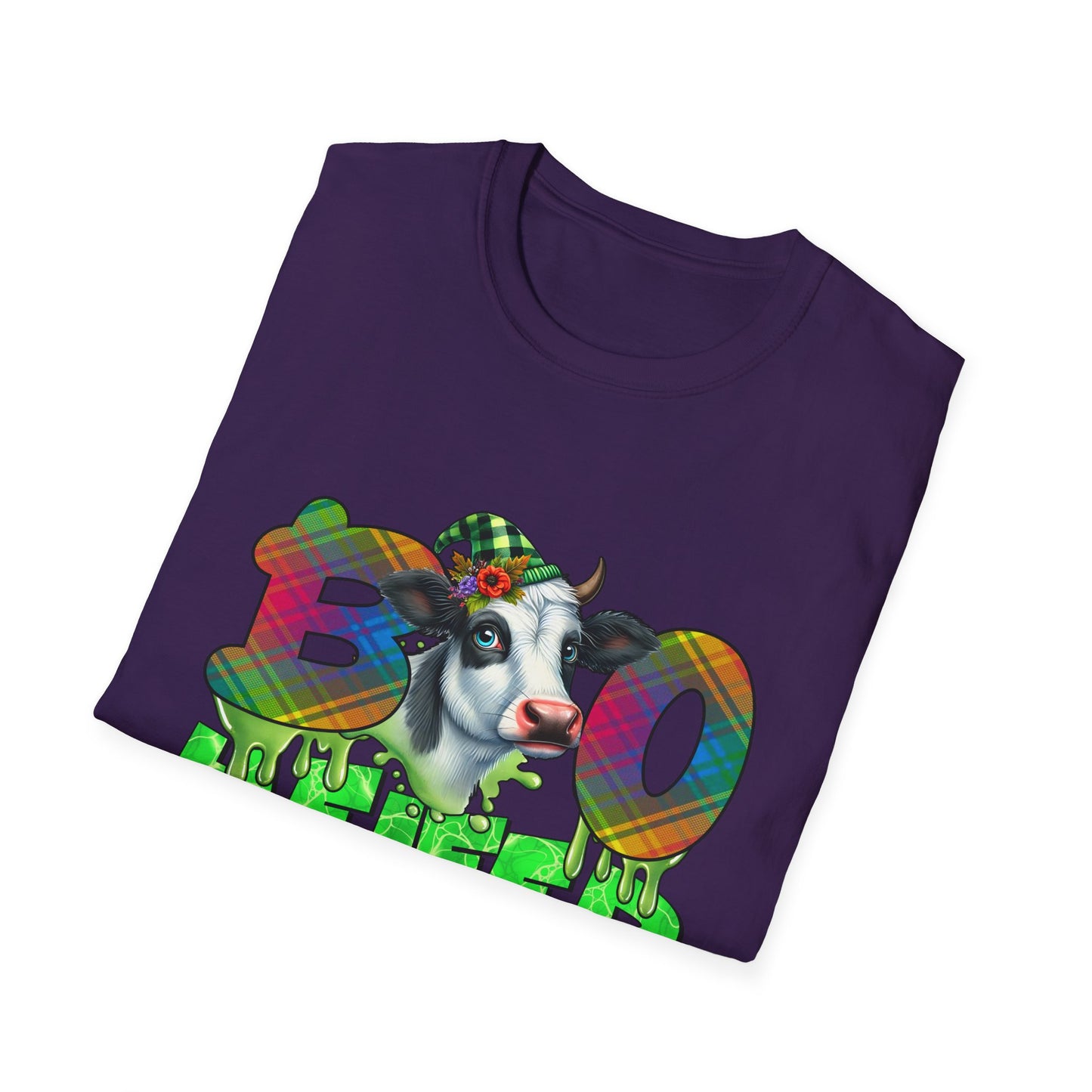 Boo Heifer Halloween Cow Unisex Softstyle T-Shirt