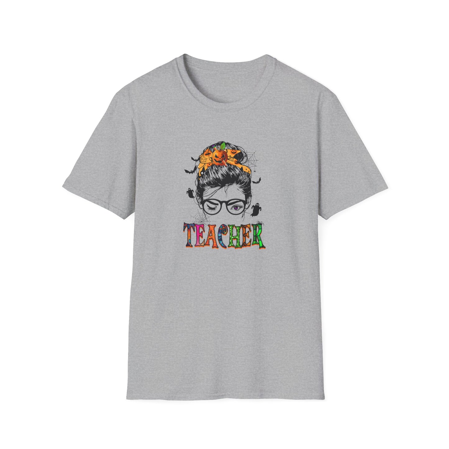 Fall/Halloween Teacher Inspirational Unisex Softstyle T-Shirt