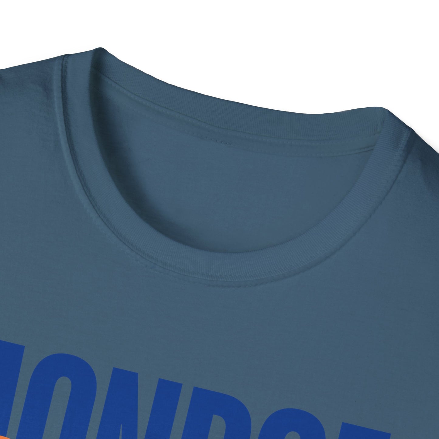 Monroe Monarchs Blue/Orange Jumping Lion Crown Design