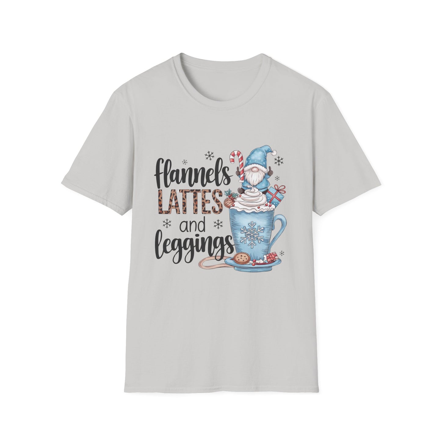 Cozy Flannels, Lattes & Leggings Winter Holiday Unisex T-Shirt