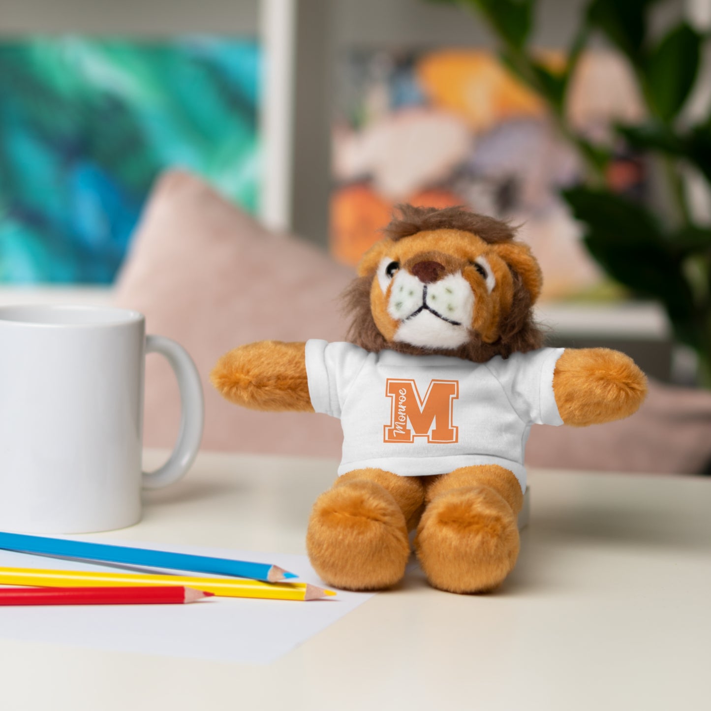 Customizable Stuffed Animal Buddy with Tee - Perfect Gift for Graduations and Celebrations