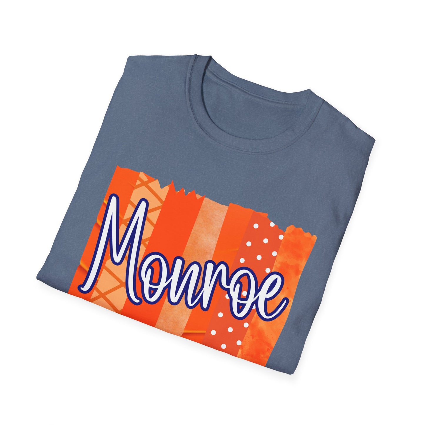 Monroe Patch Orange Unisex Softstyle T-Shirt