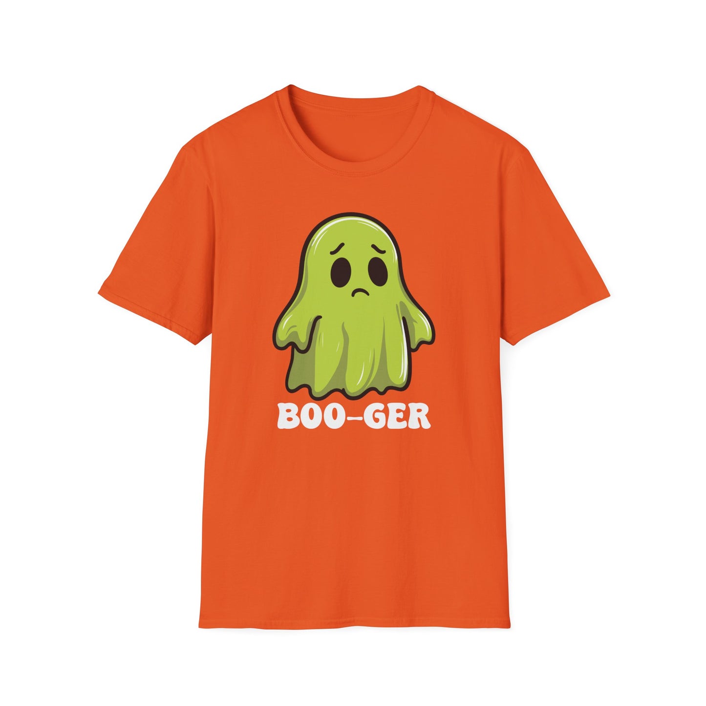 Cute Ghost 'Boo-ger' Unisex Softstyle T-Shirt - Perfect for Halloween Fun!