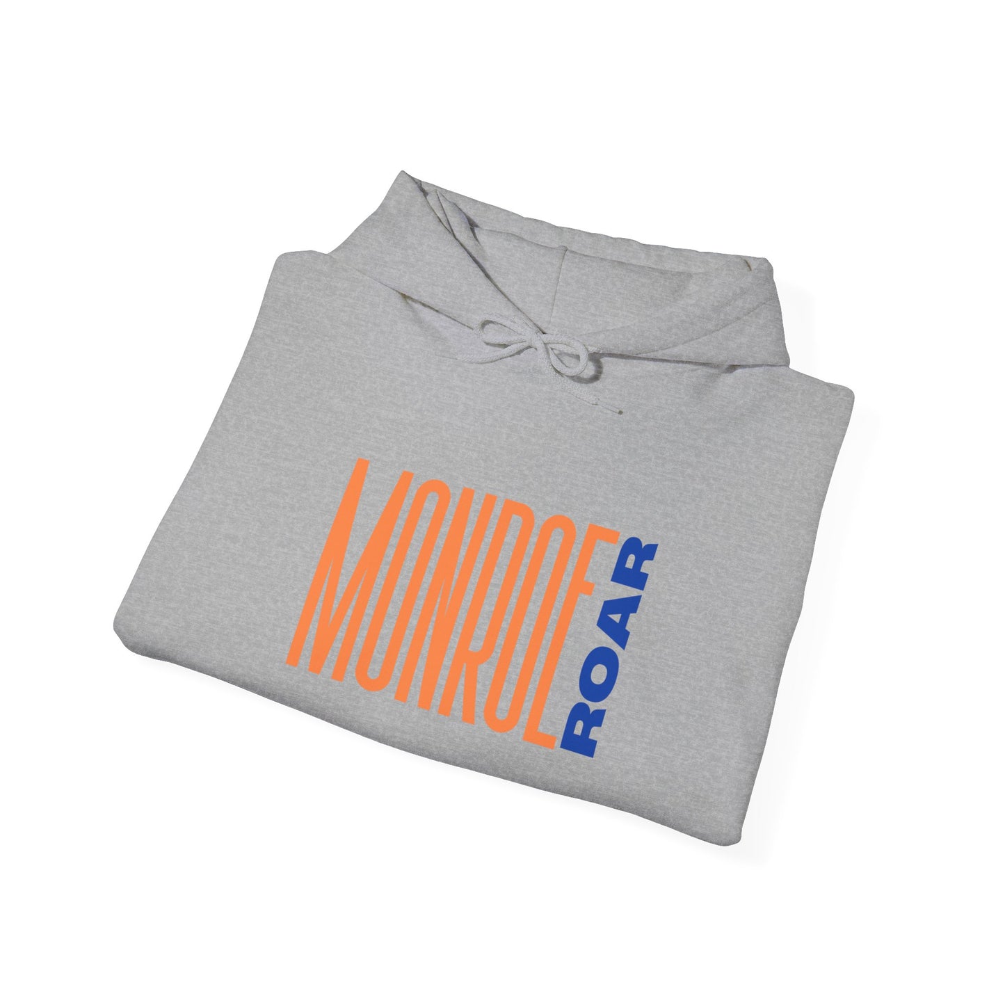 Monroe Roar Unisex Heavy Blend™ Hoodie – Comfortable Graphic Sweatshirt in Blue