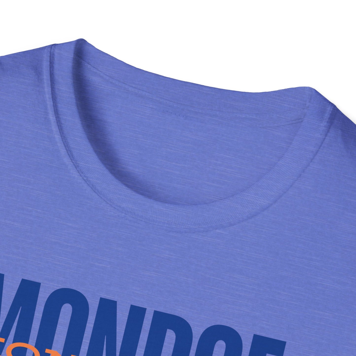 Monroe Monarchs Blue/Orange Jumping Lion Crown Design