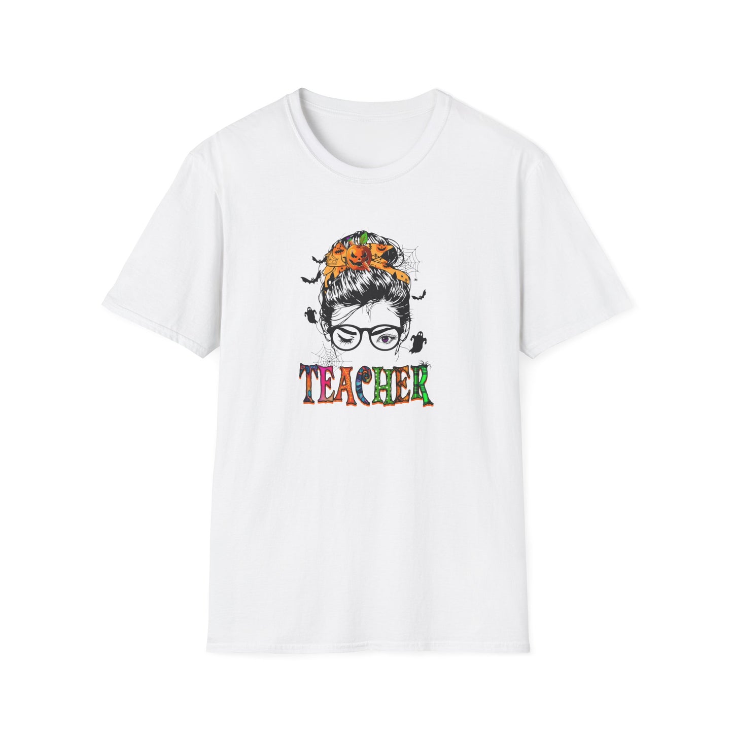 Fall/Halloween Teacher Inspirational Unisex Softstyle T-Shirt