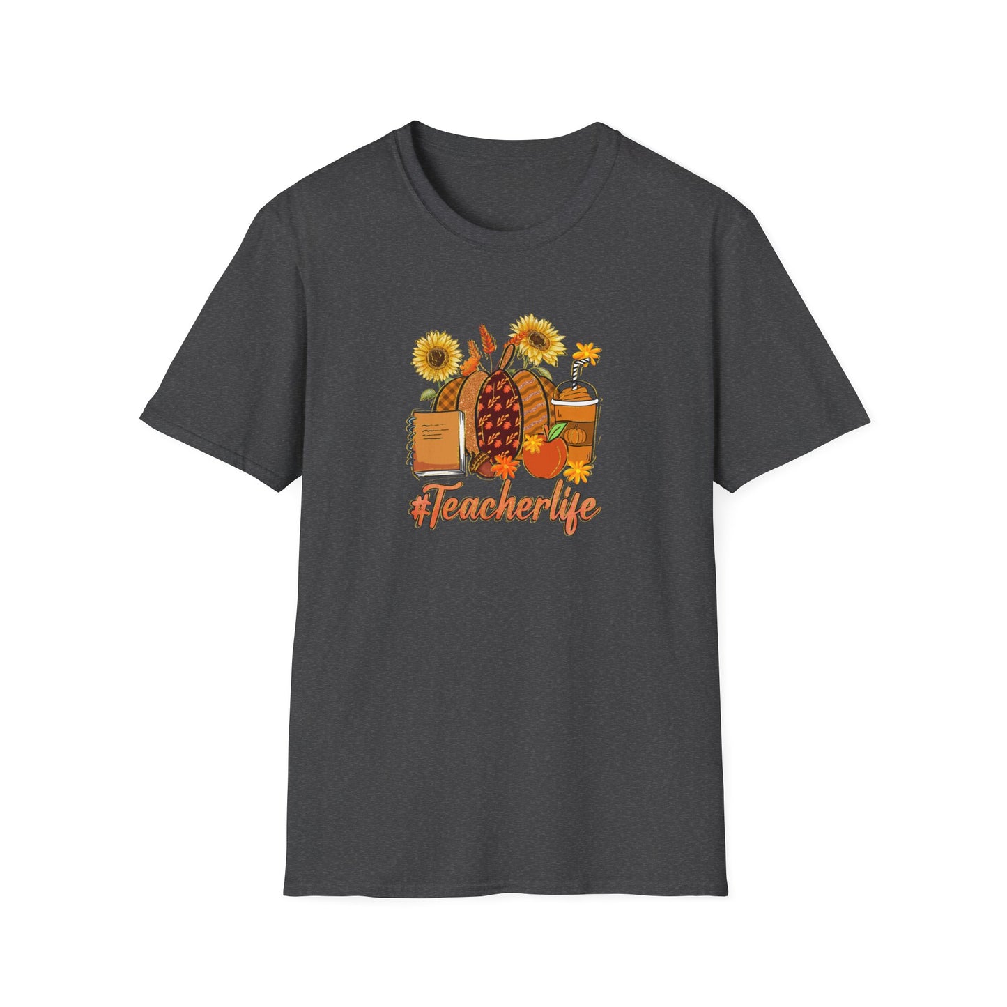#Teacherlife Fall Unisex Softstyle T-Shirt - Perfect Gift for Teachers, Back to School, and Appreciation Events