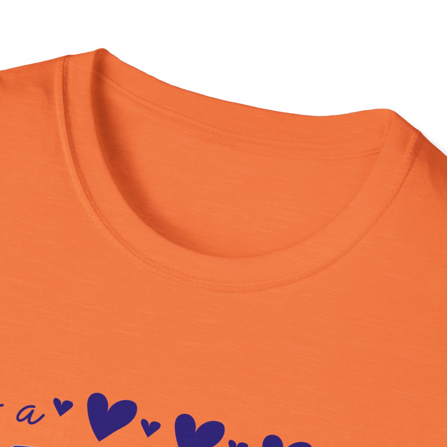 "It's a Great Day to Be a Monarch" Blue Lettering Unisex Softstyle T-Shirt - Fun & Cheerful Graphic Tee
