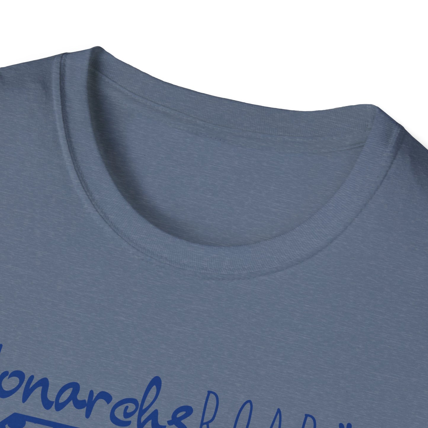 GO Monarchs Blue Leopard Print Unisex T-Shirt - School Spirit & Team Pride