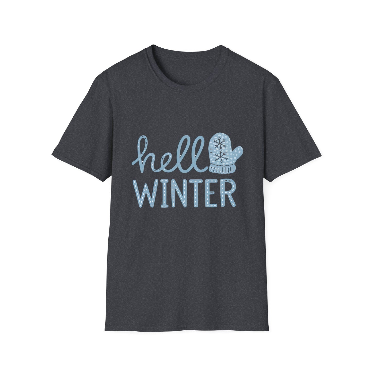 Fun Winter-Themed Unisex T-Shirt - "Hello Winter" Graphic Tee
