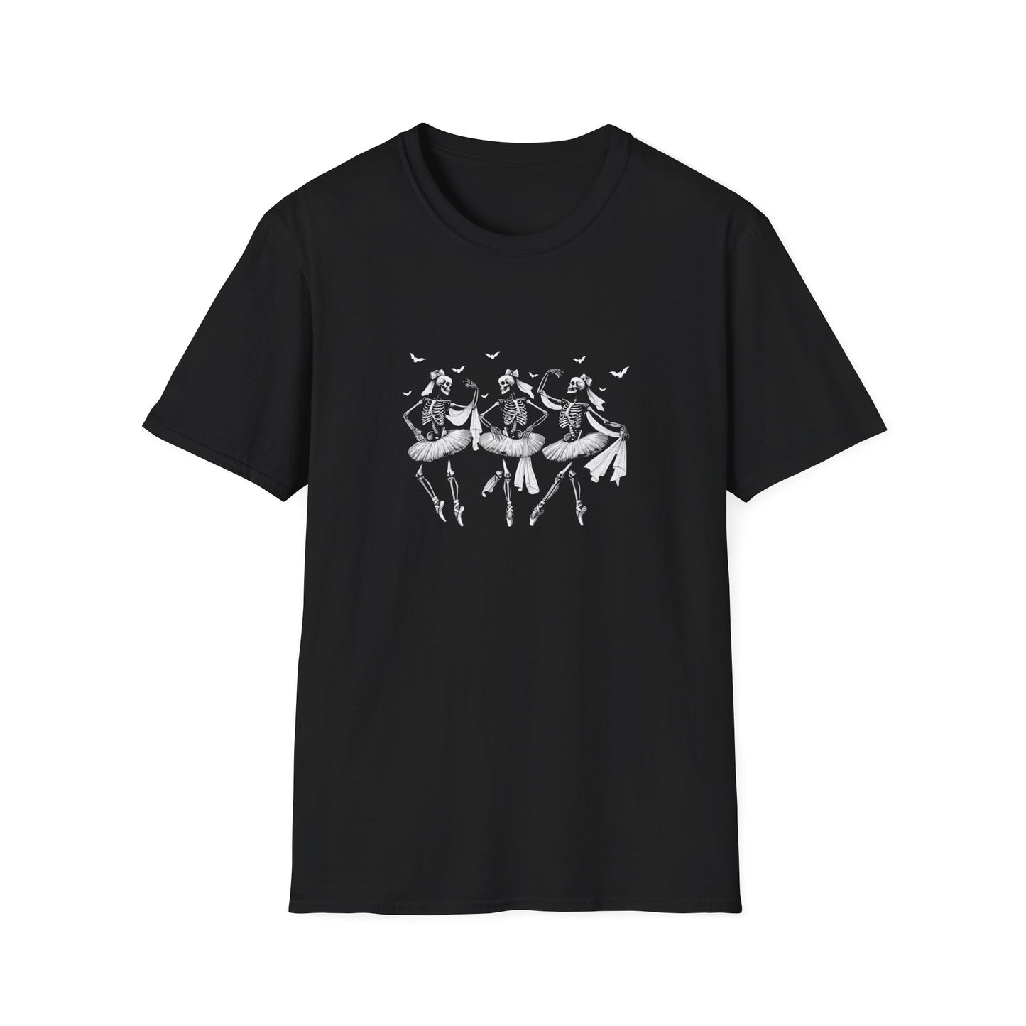Ballet Dancer Graphic Unisex Softstyle T-Shirt Halloween - Perfect Gift for Dance Enthusiasts