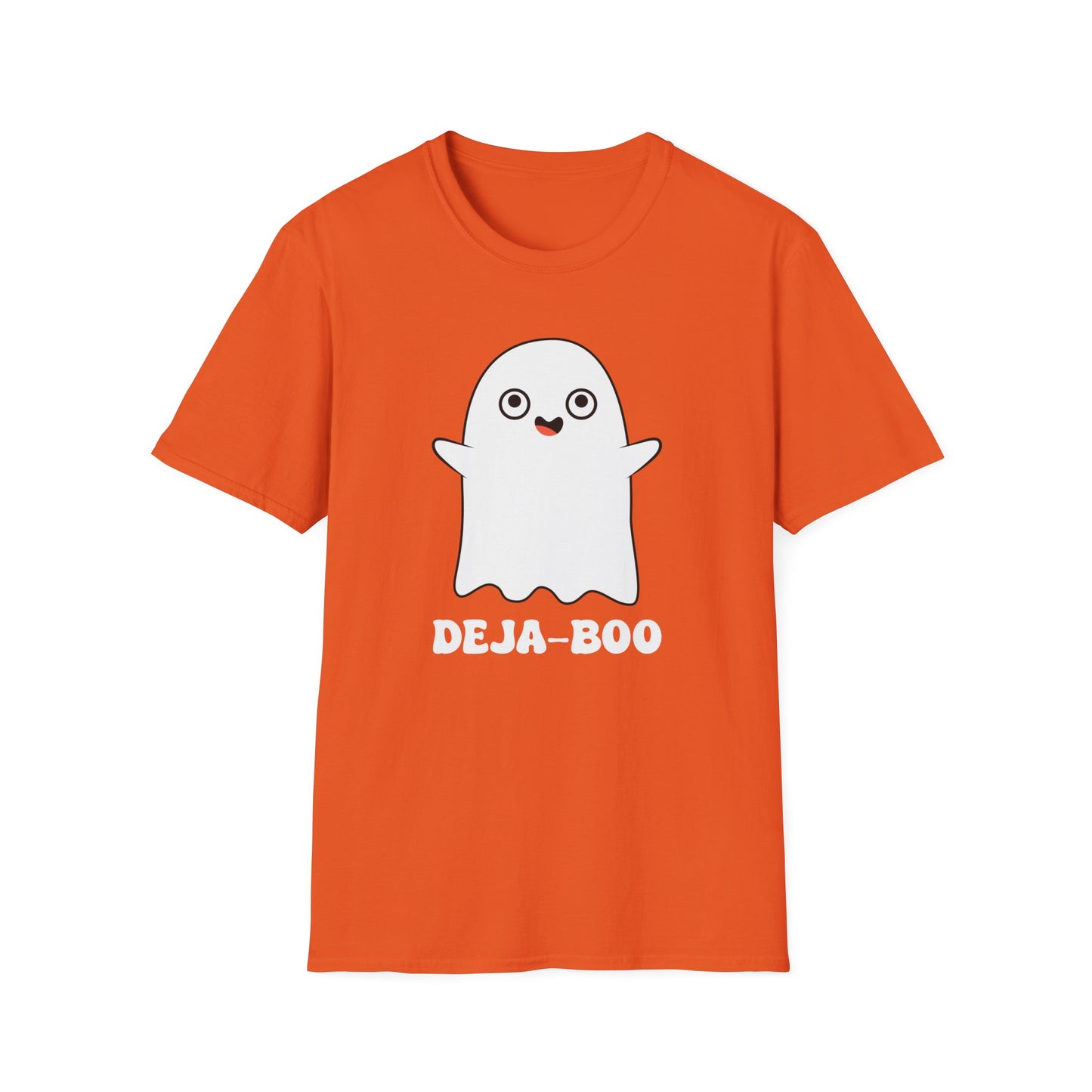 Deja-Boo Ghost T-Shirt | Unisex Softstyle Tee for Halloween Fun