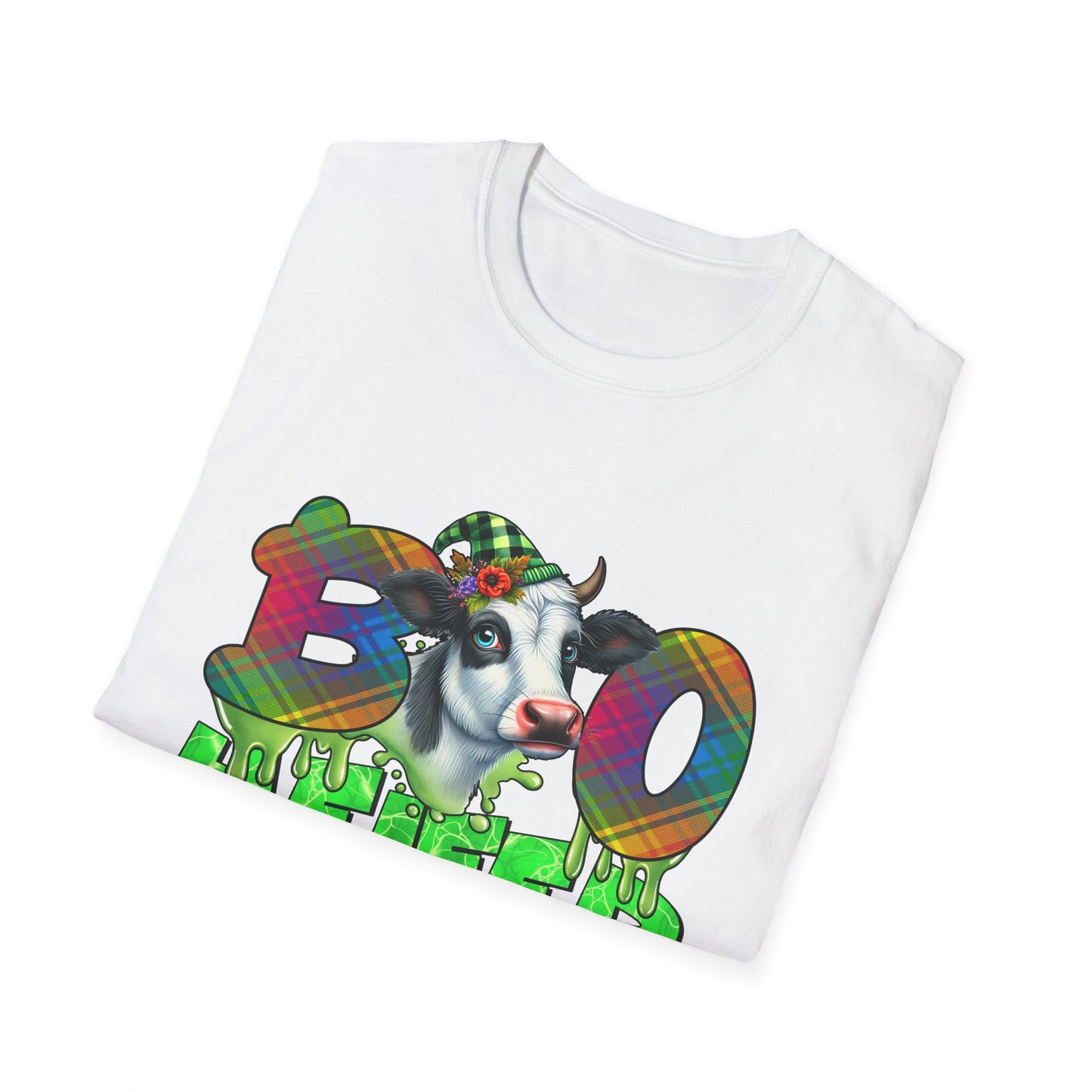 Boo Heifer Halloween Cow Unisex Softstyle T-Shirt
