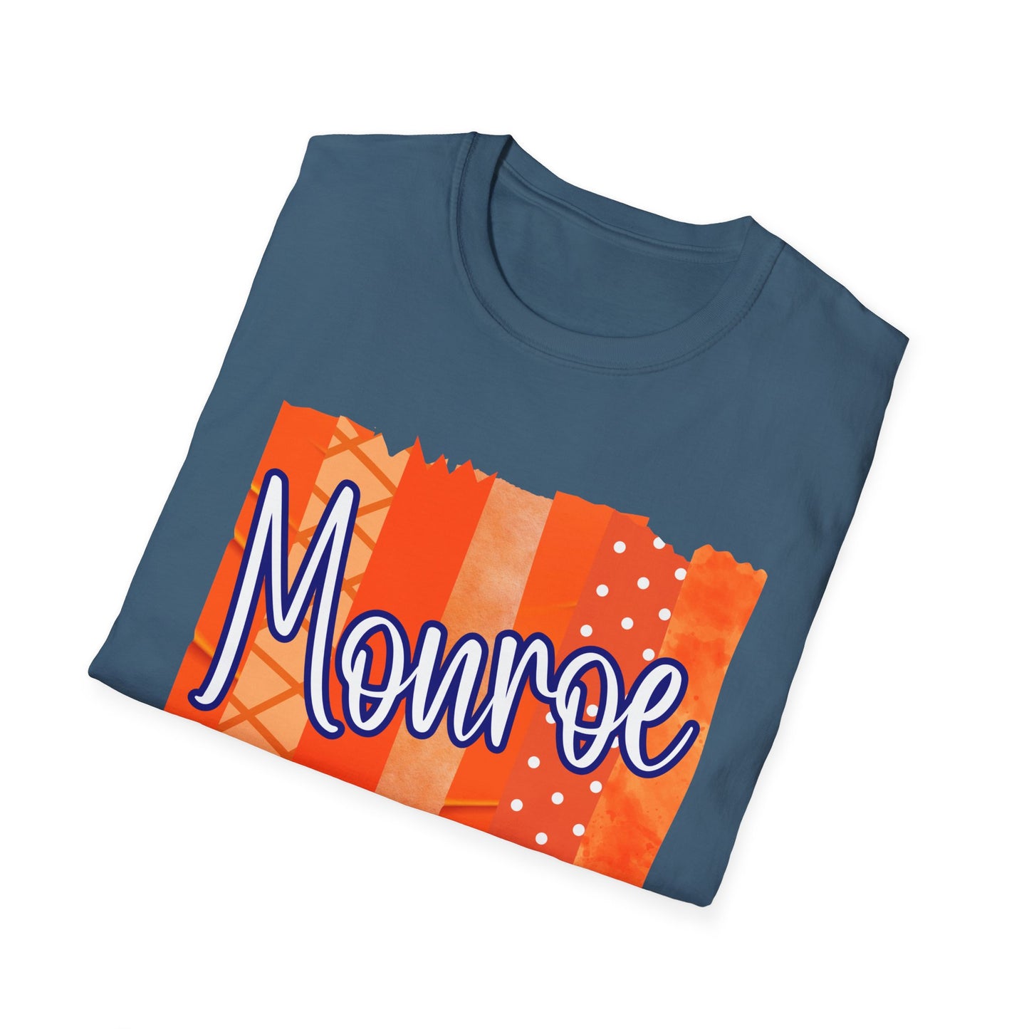 Monroe Patch Orange Unisex Softstyle T-Shirt