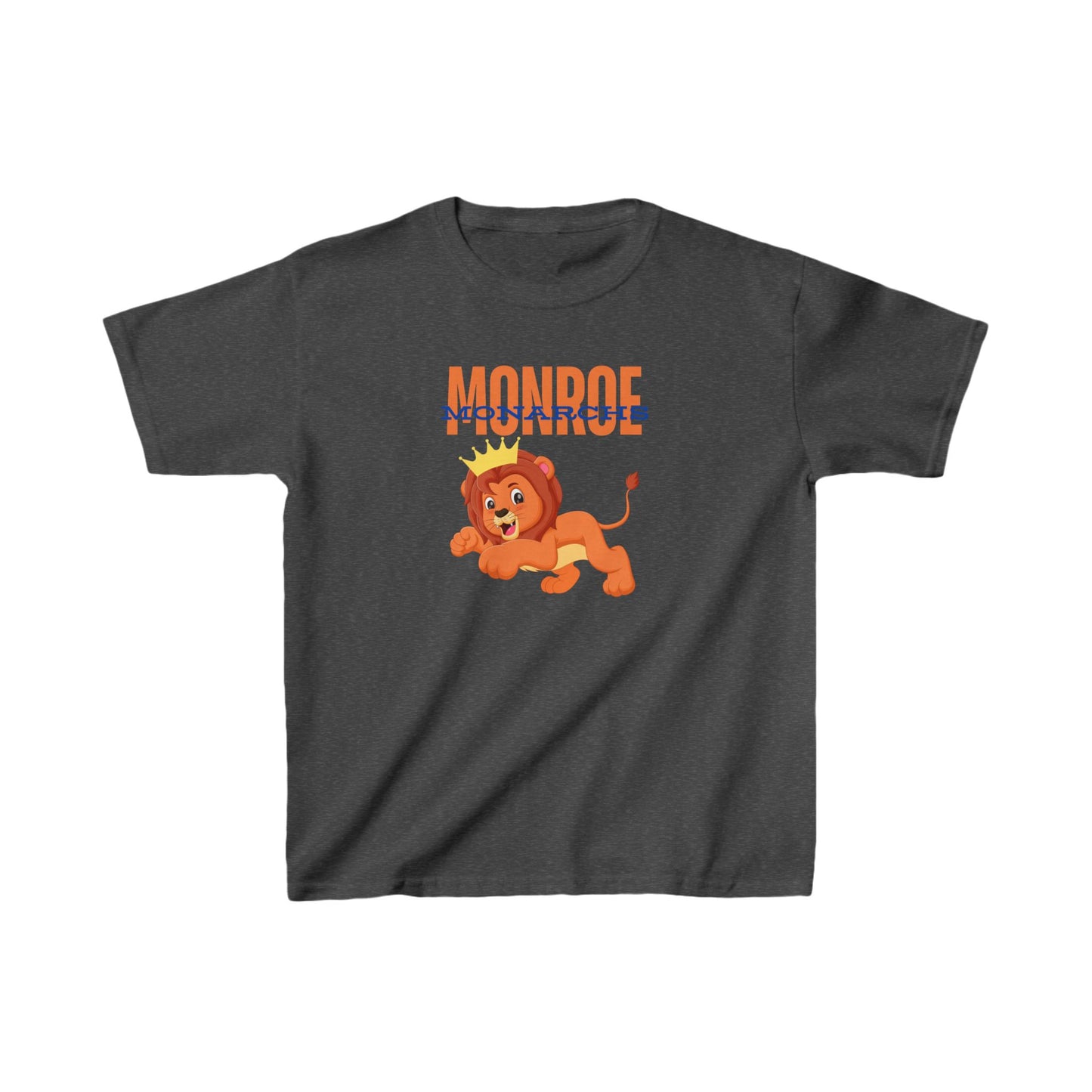 Kids Monroe Monarch Jumping Lion King Heavy Cotton Tee - Fun & Playful Design