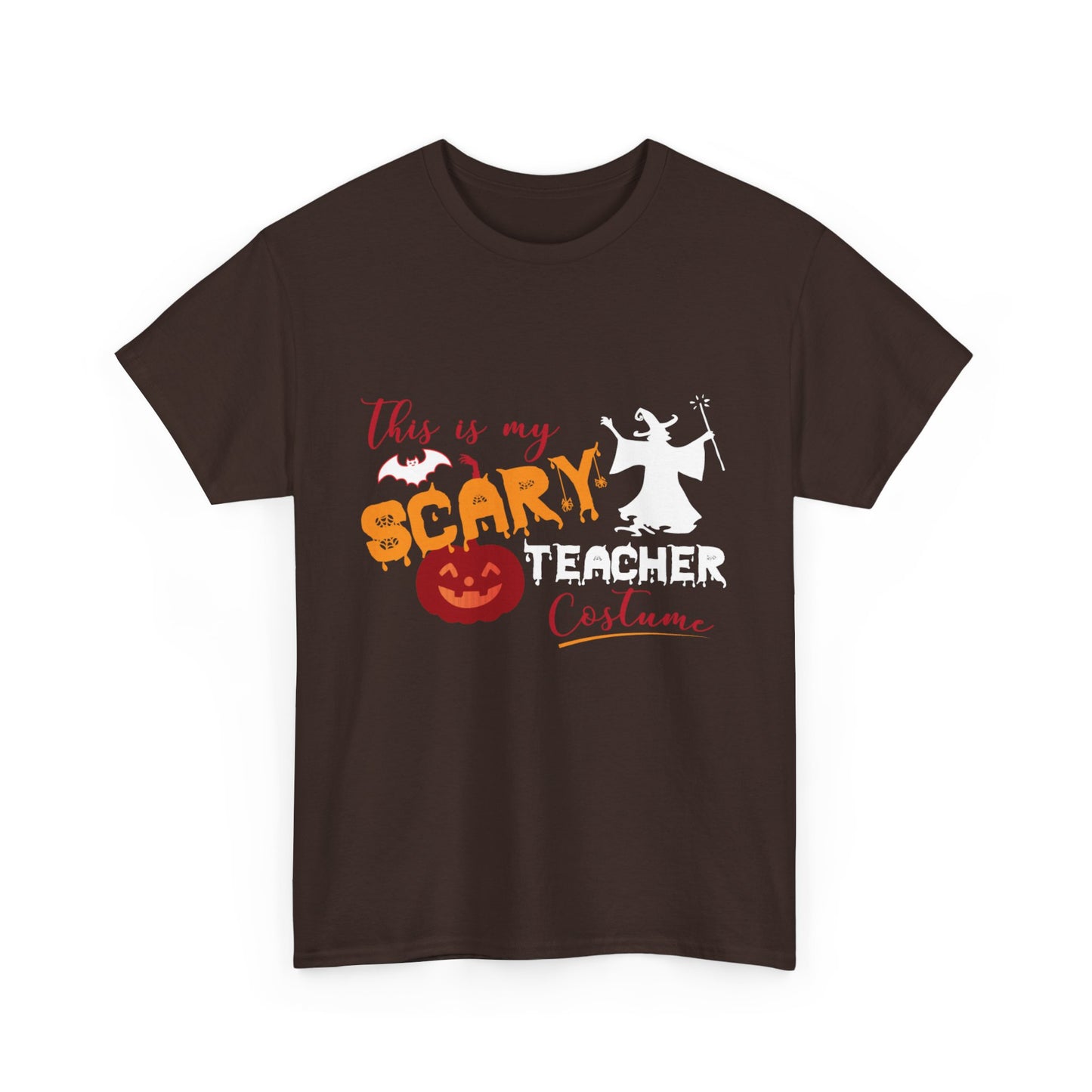 Halloween Teacher Costume Tee - Unisex Heavy Cotton Halloween School Teacher T-Shirt