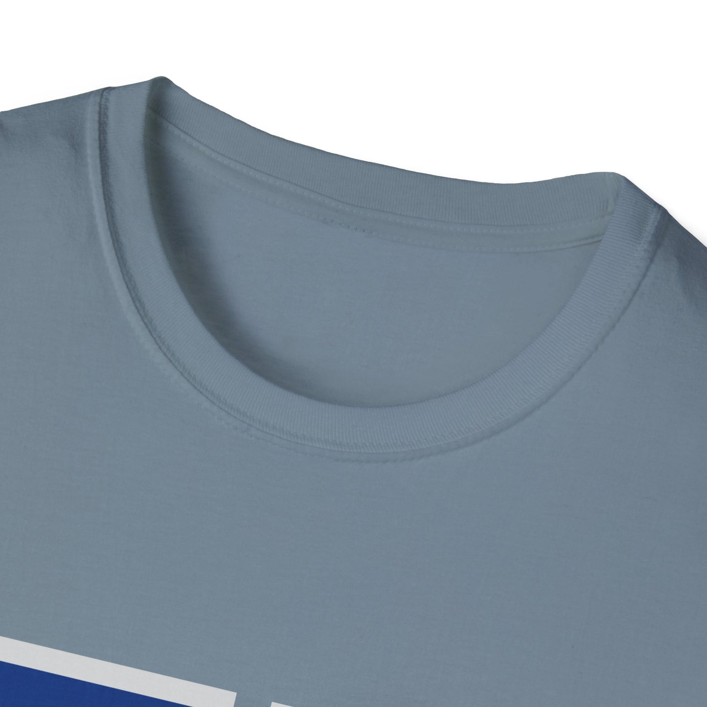 Monroe M Blue Orange Monroe Unisex Softstyle T-Shirt - Casual Comfort & Custom Style