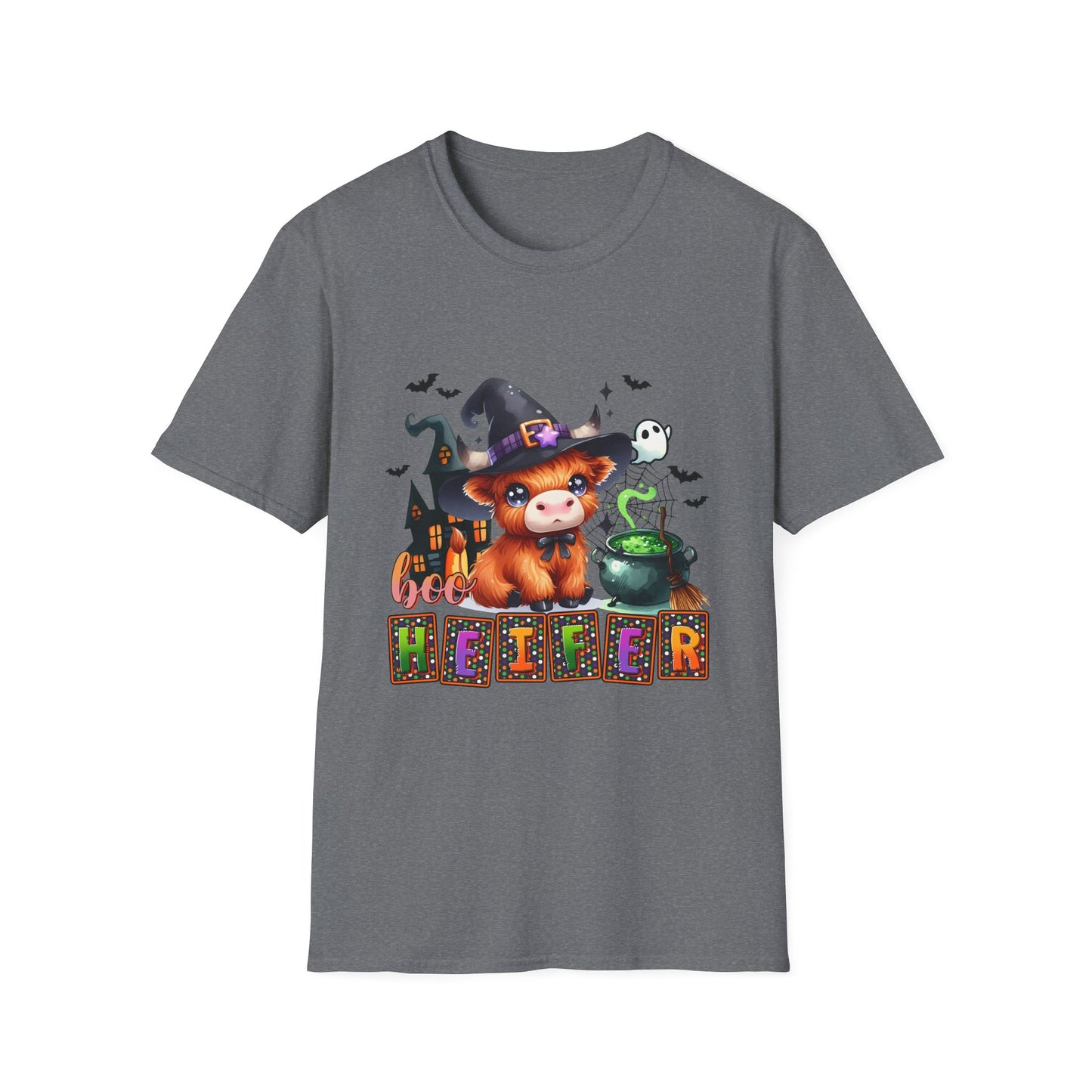 Boo Heifer Cute Halloween Unisex Softstyle T-Shirt