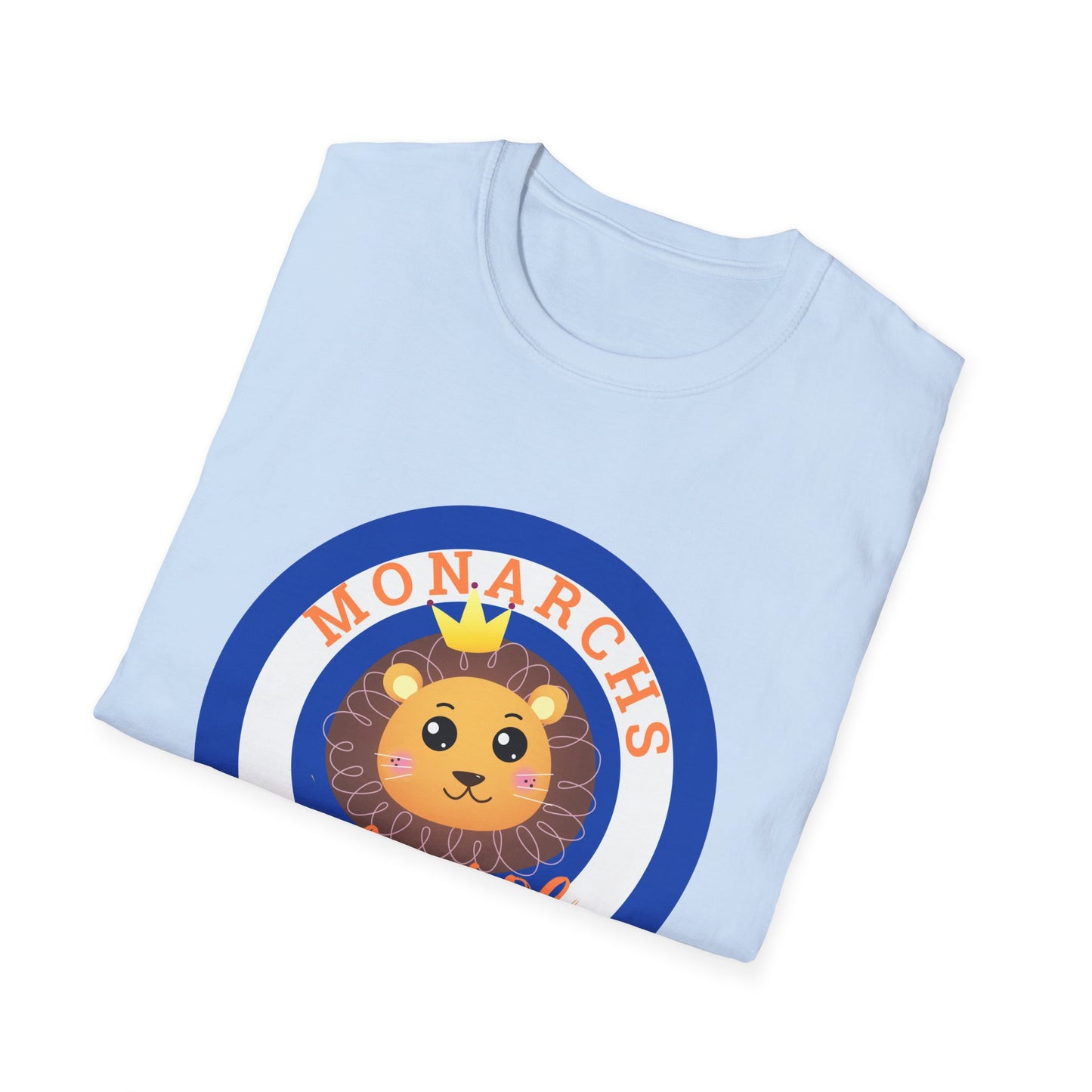 Monarch Lion Unisex Softstyle T-Shirt - Fun & Playful Design