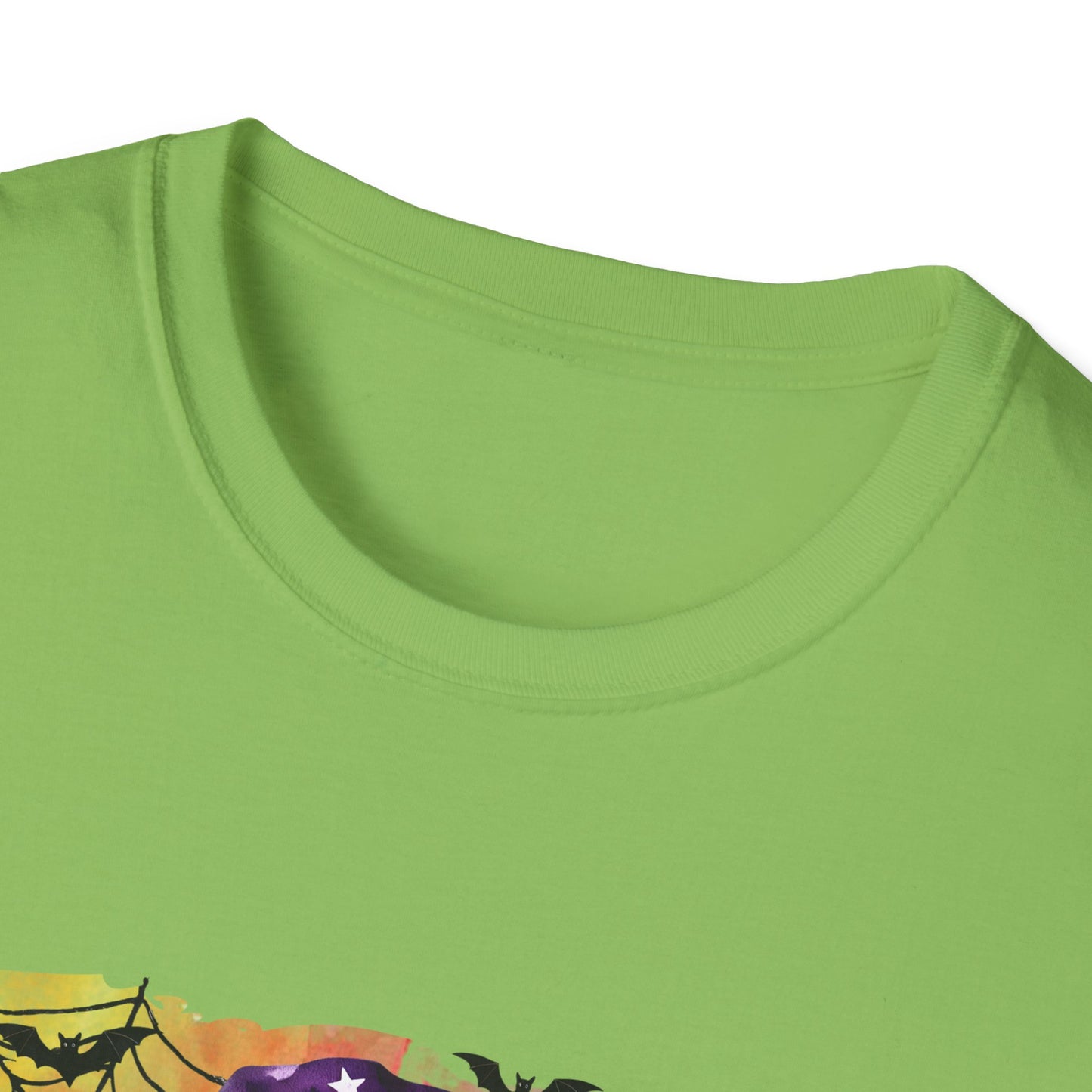 Fun Halloween Cow T-Shirt – "I Moo I Mean  Boo!" Unisex Softstyle Tee for Pet Lovers