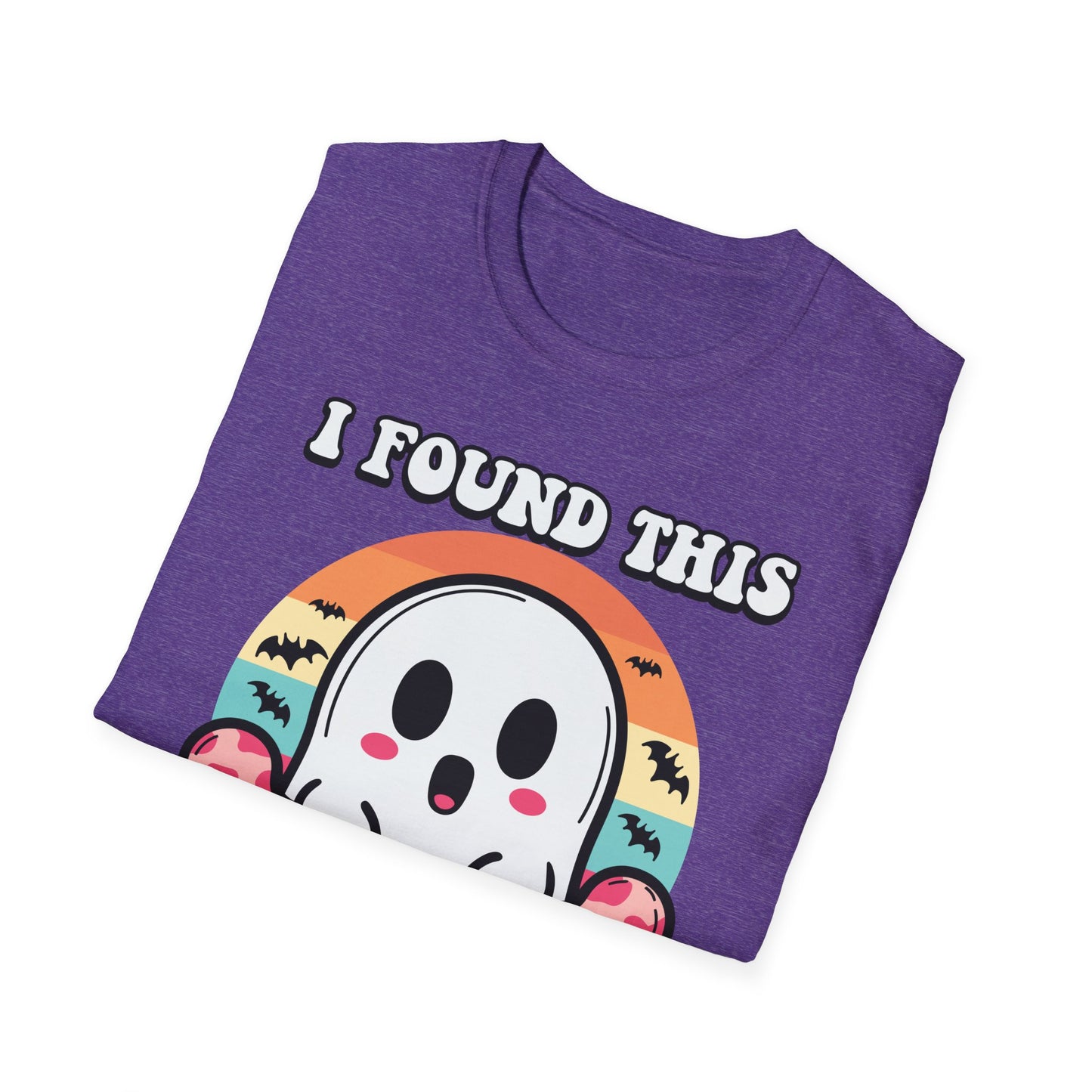 I Found This Humerus Unisex Softstyle T-Shirt - Fun Halloween Ghost Tee