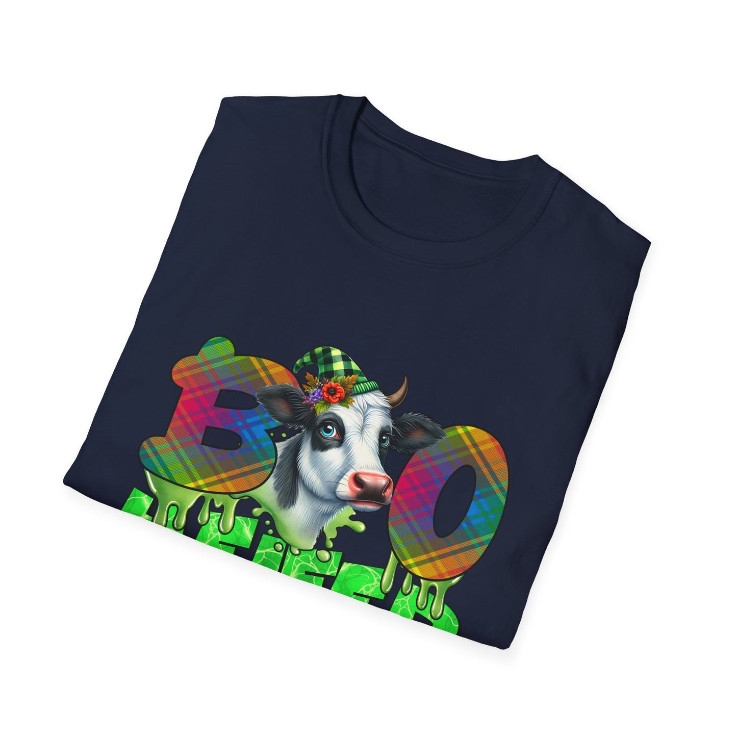 Boo Heifer Halloween Cow Unisex Softstyle T-Shirt