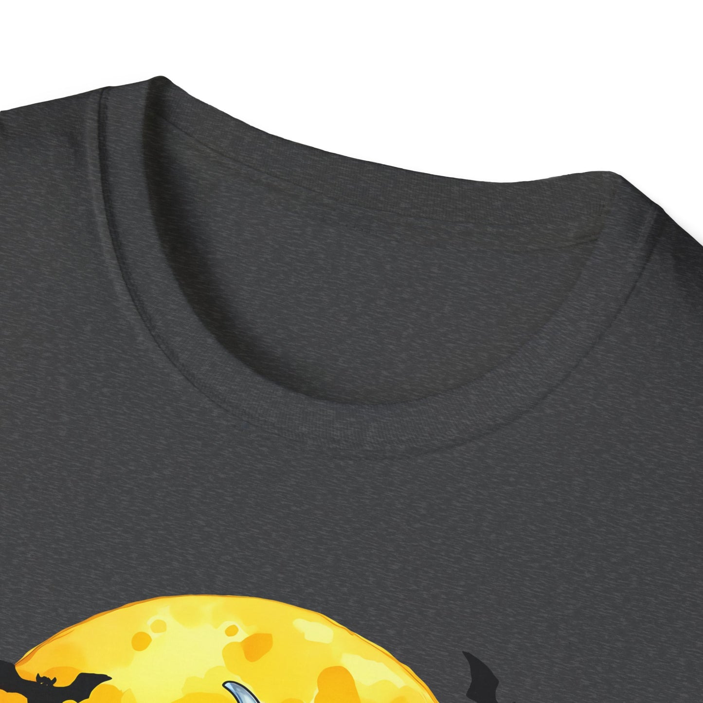 Dabbing Funny Halloween Cow T-Shirt - Unisex Softstyle Tee for Spooky Season