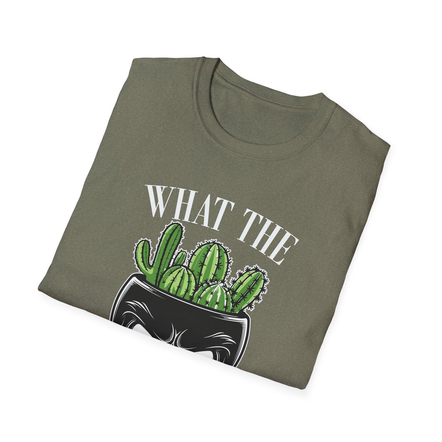 Funny Cactus Skull  Halloween T-Shirt - 'What the Fucculent' Graphic - Perfect Gift for Plant Lovers