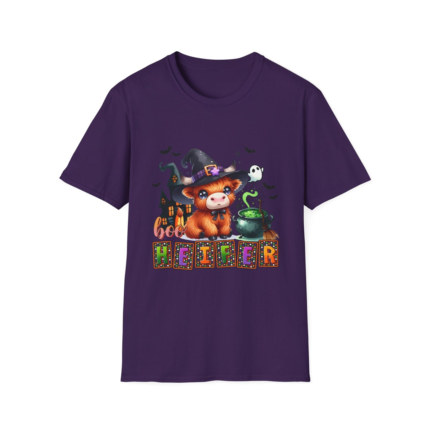 Boo Heifer Cute Halloween Unisex Softstyle T-Shirt