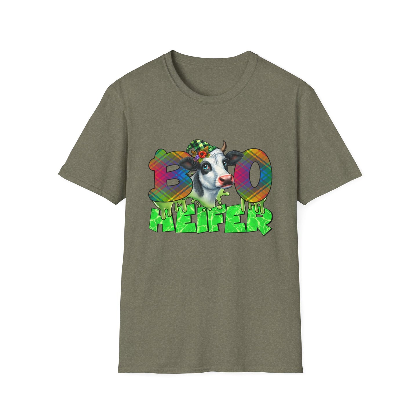 Boo Heifer Halloween Cow Unisex Softstyle T-Shirt