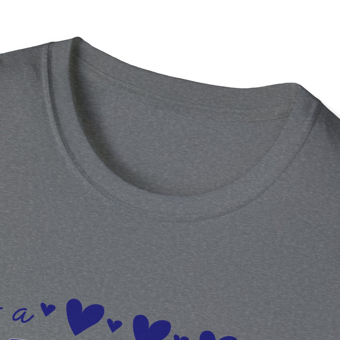 "It's a Great Day to Be a Monarch" Blue Lettering Unisex Softstyle T-Shirt - Fun & Cheerful Graphic Tee
