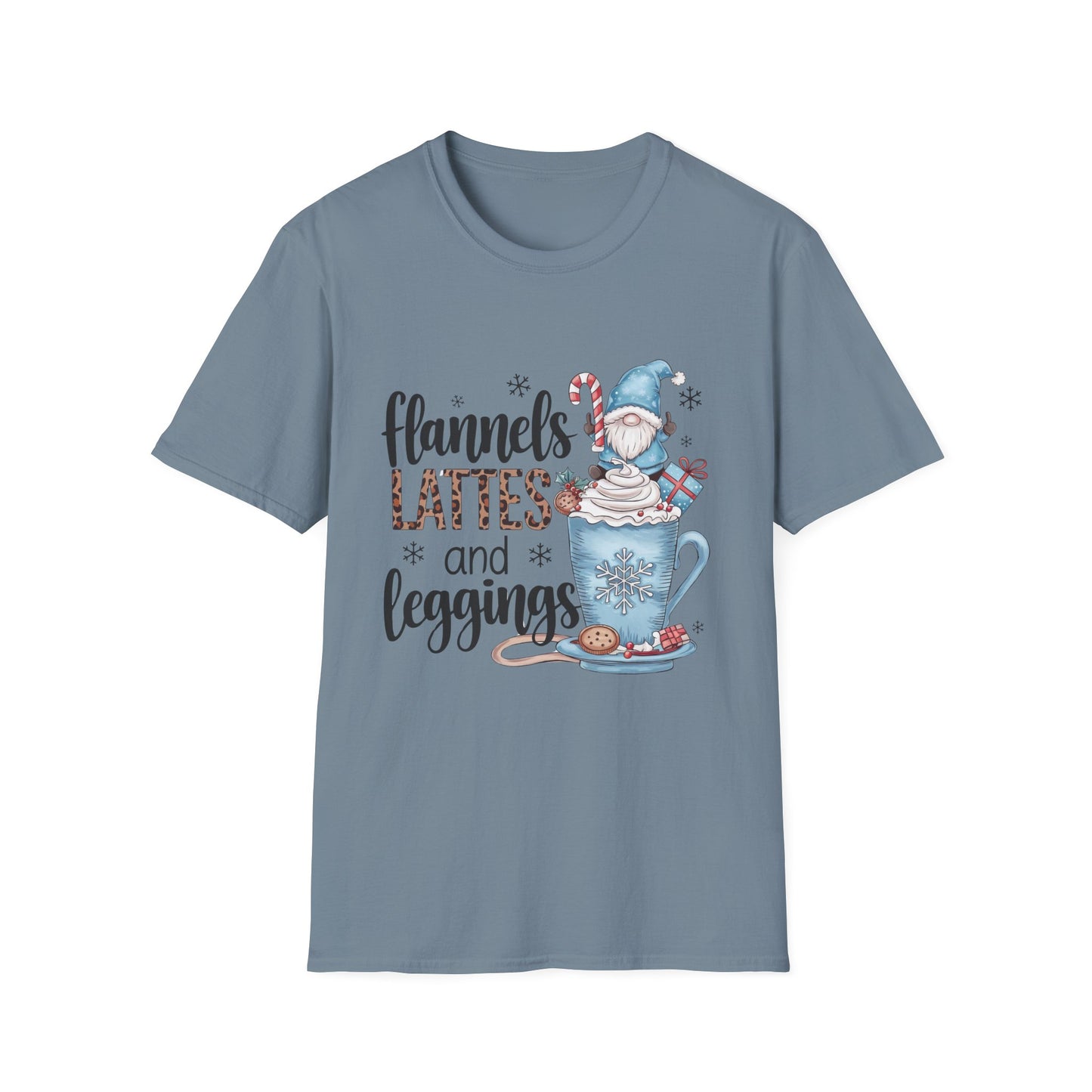 Cozy Flannels, Lattes & Leggings Winter Holiday Unisex T-Shirt