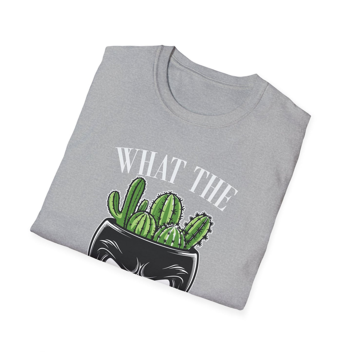 Funny Cactus Skull  Halloween T-Shirt - 'What the Fucculent' Graphic - Perfect Gift for Plant Lovers