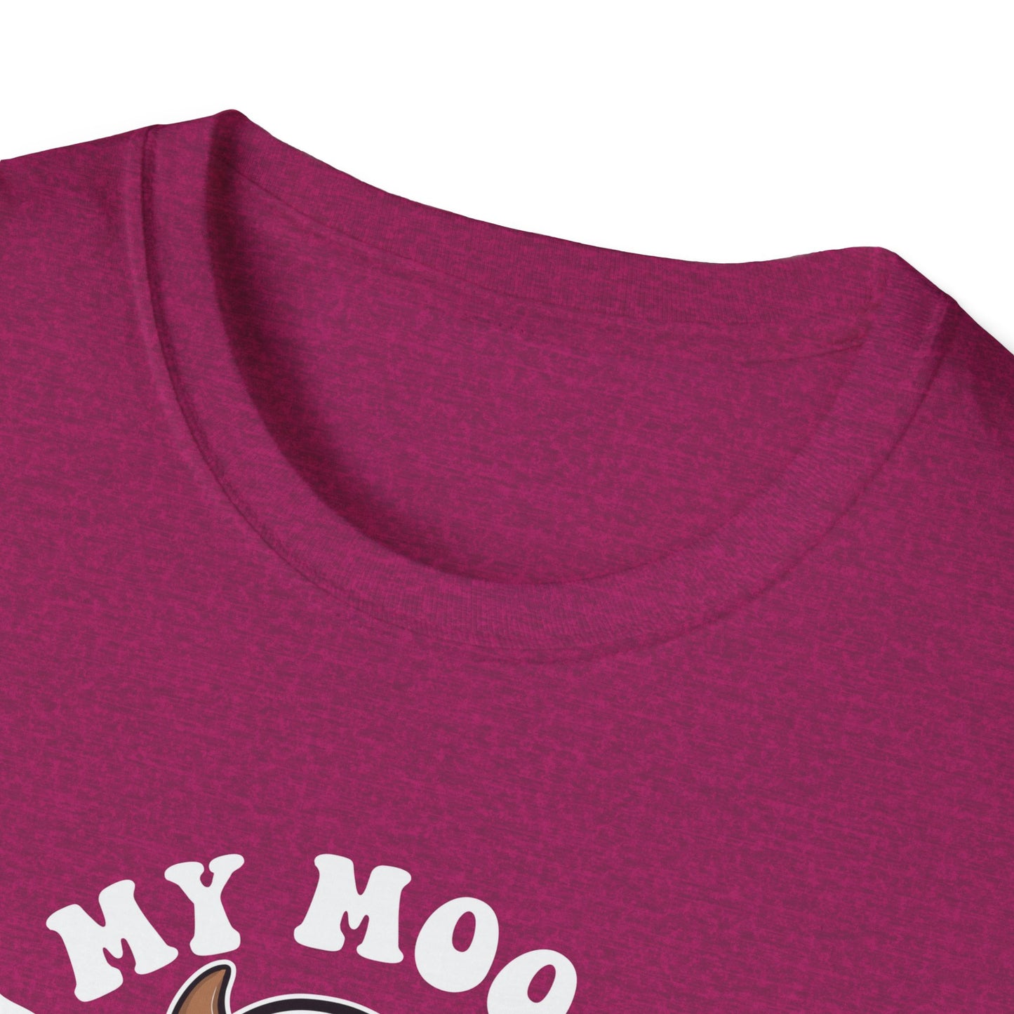 Funny Cow Ghost Unisex Softstyle T-Shirt for Halloween "In My Moo Boo Era"