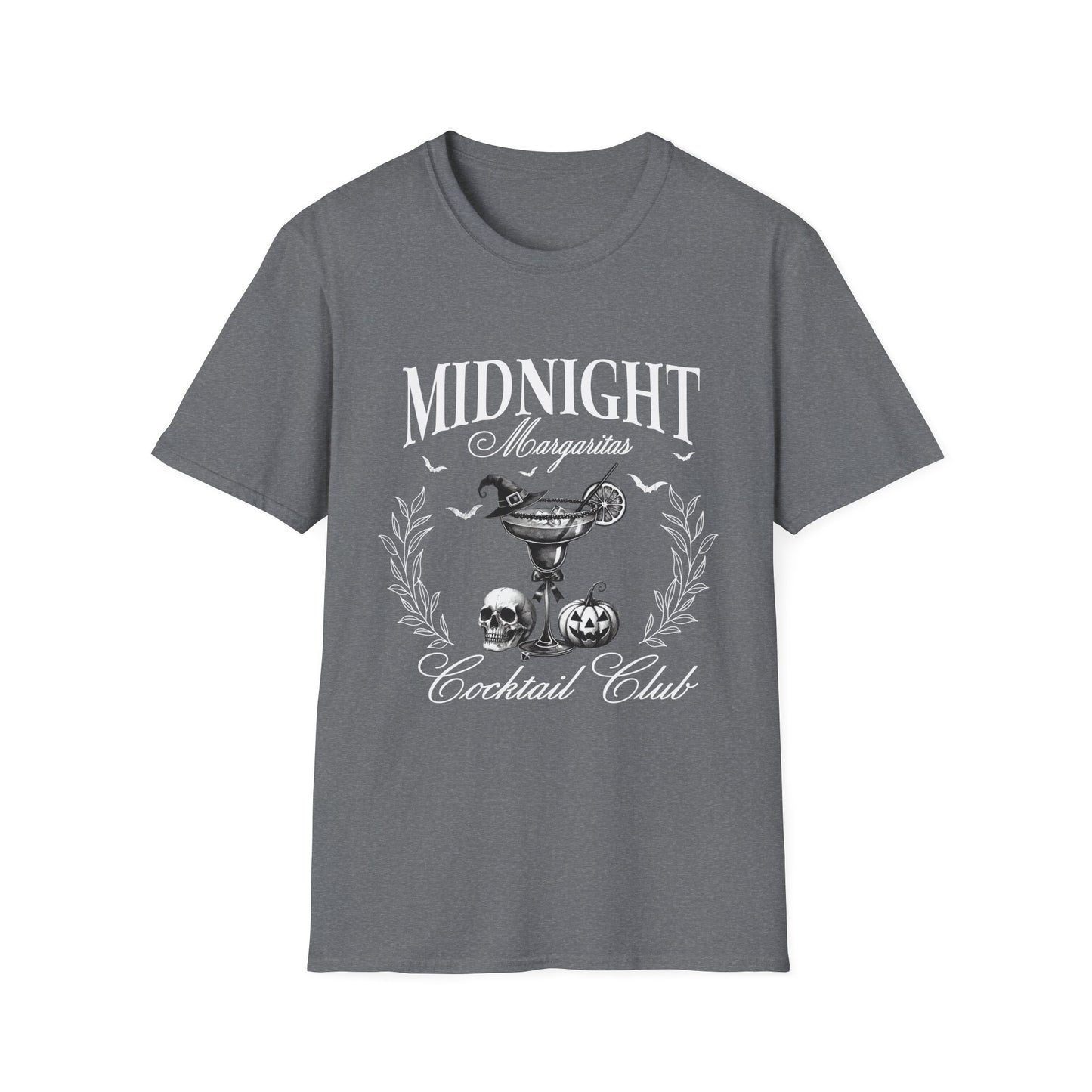 Midnight Margaritas Cocktail Club Halloween Unisex Softstyle T-Shirt