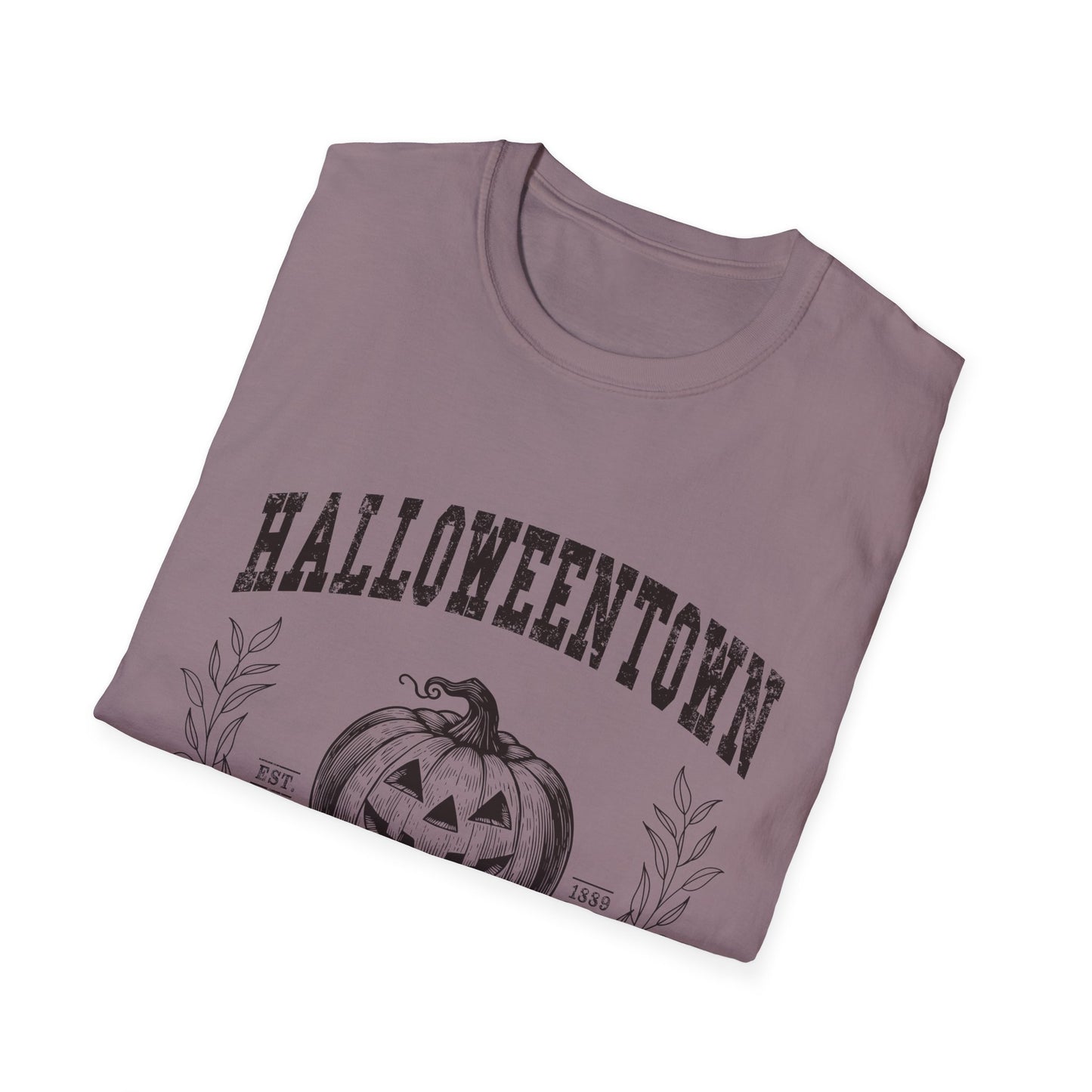 Halloween University Pumpkin Graphic T-Shirt for Fall Celebrations