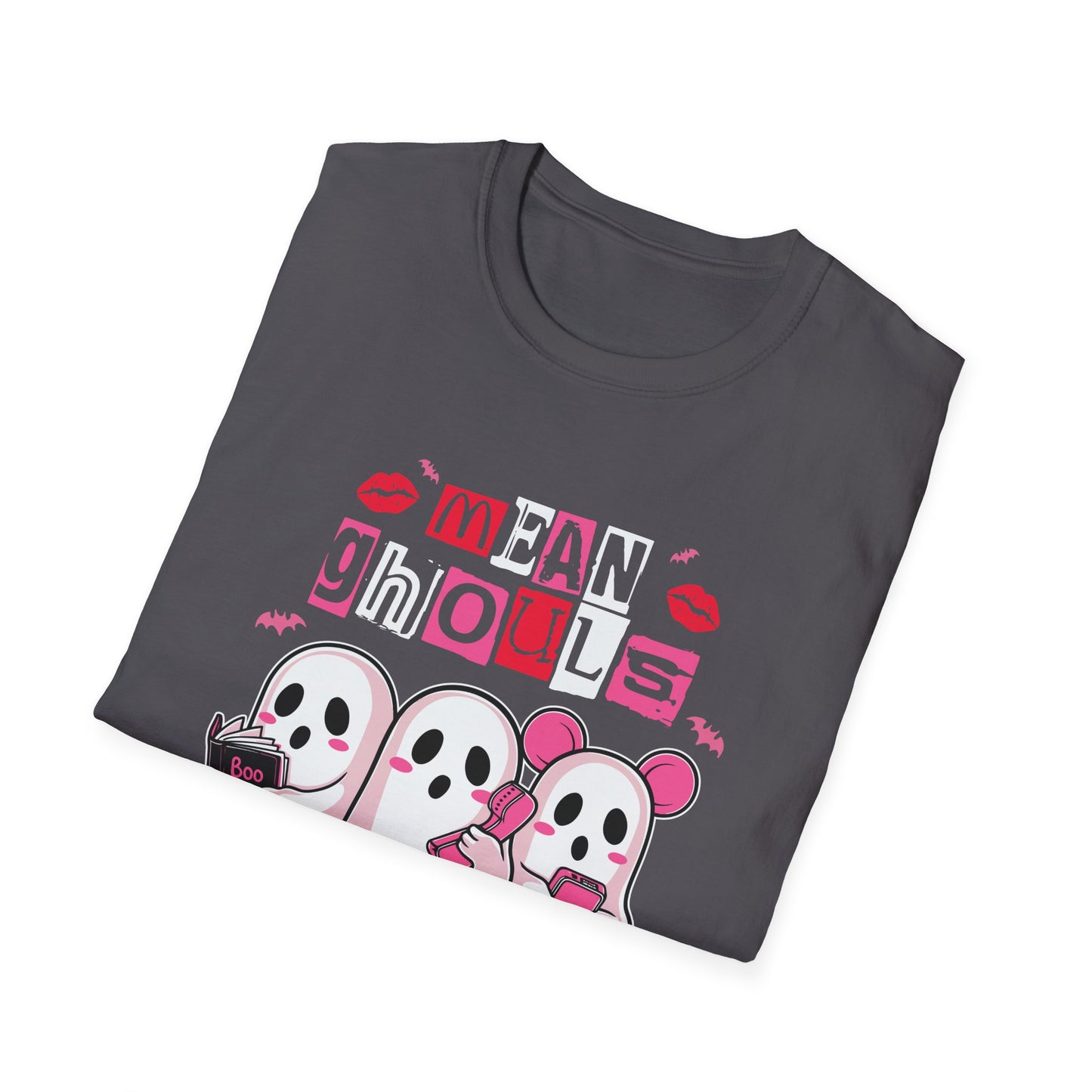 Mean Ghouls Unisex Softstyle T-Shirt - Cute Halloween Tee for Ghost Lovers