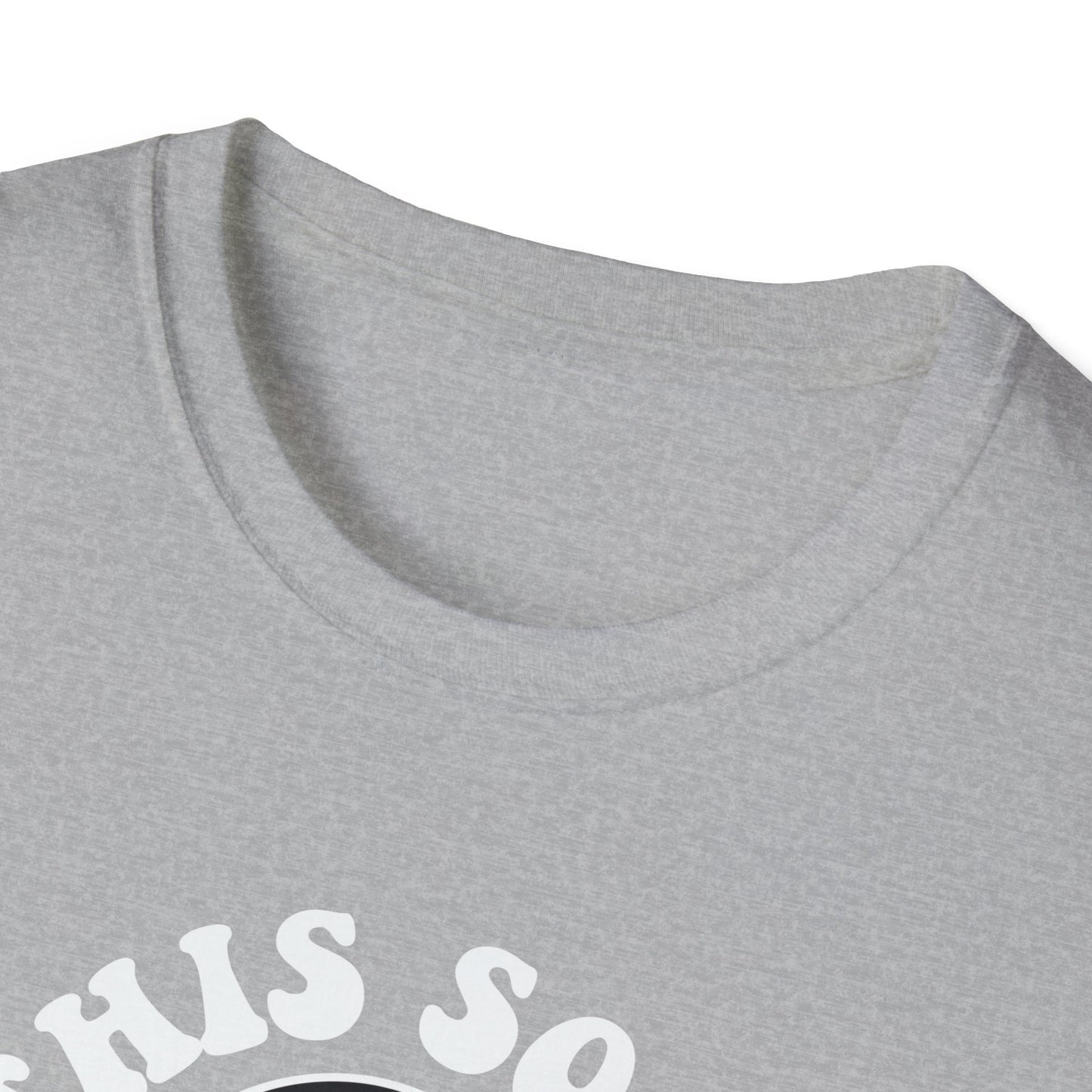 Cool Ghost Sipping Coffee Halloween "Boo Sheet" Unisex Softstyle T-Shirt