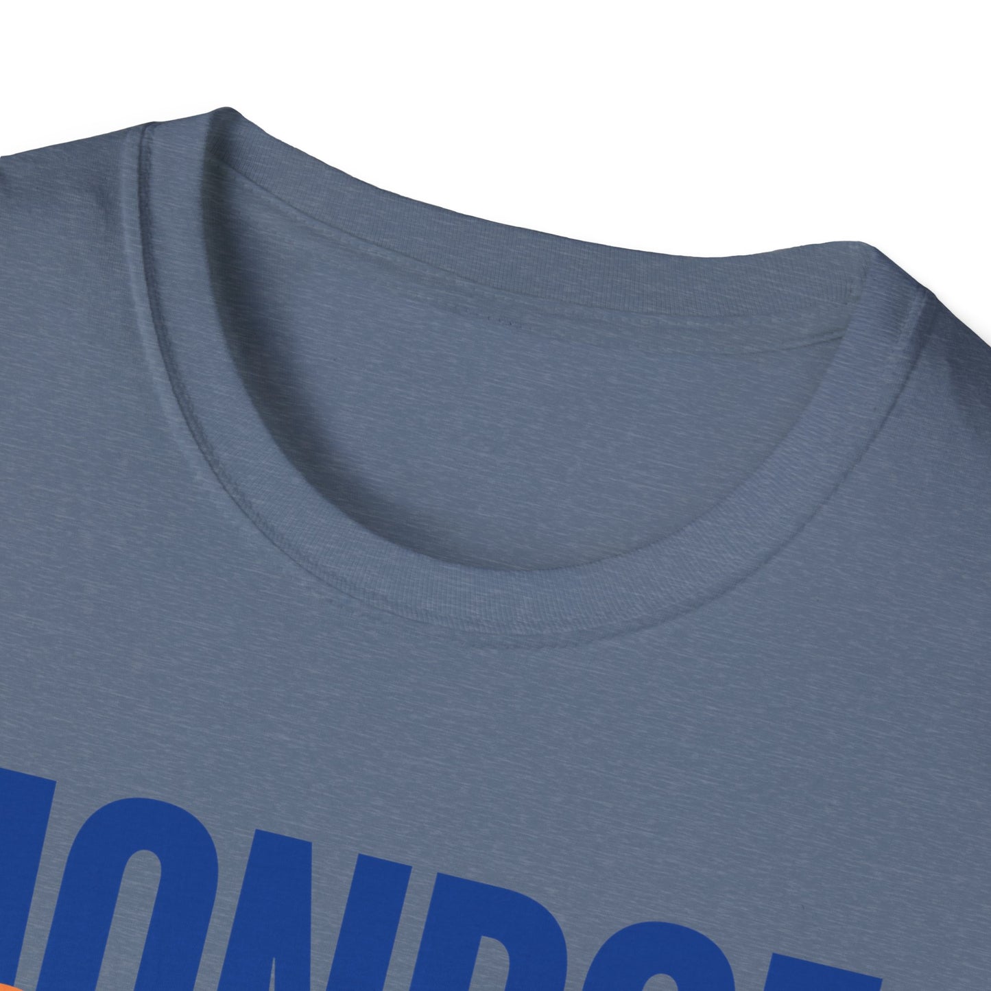 Monroe Monarchs Blue/Orange Jumping Lion Crown Design