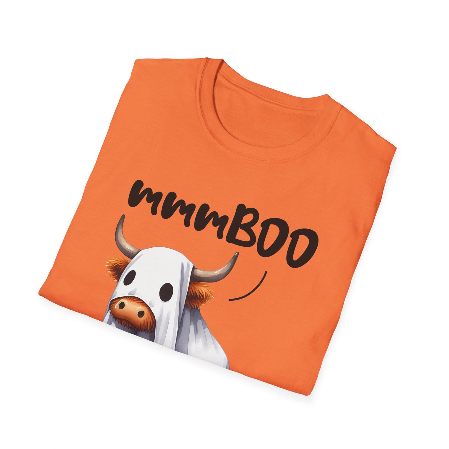 mmmBoo Cute Halloween Cow Unisex T-Shirt - 'mmmBOO'