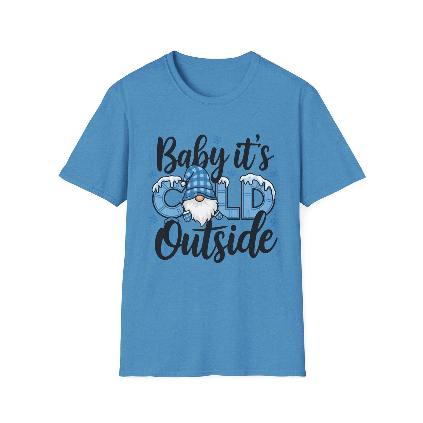Baby It's Cold Outside Unisex Softstyle T-Shirt - Cozy Winter Vibes