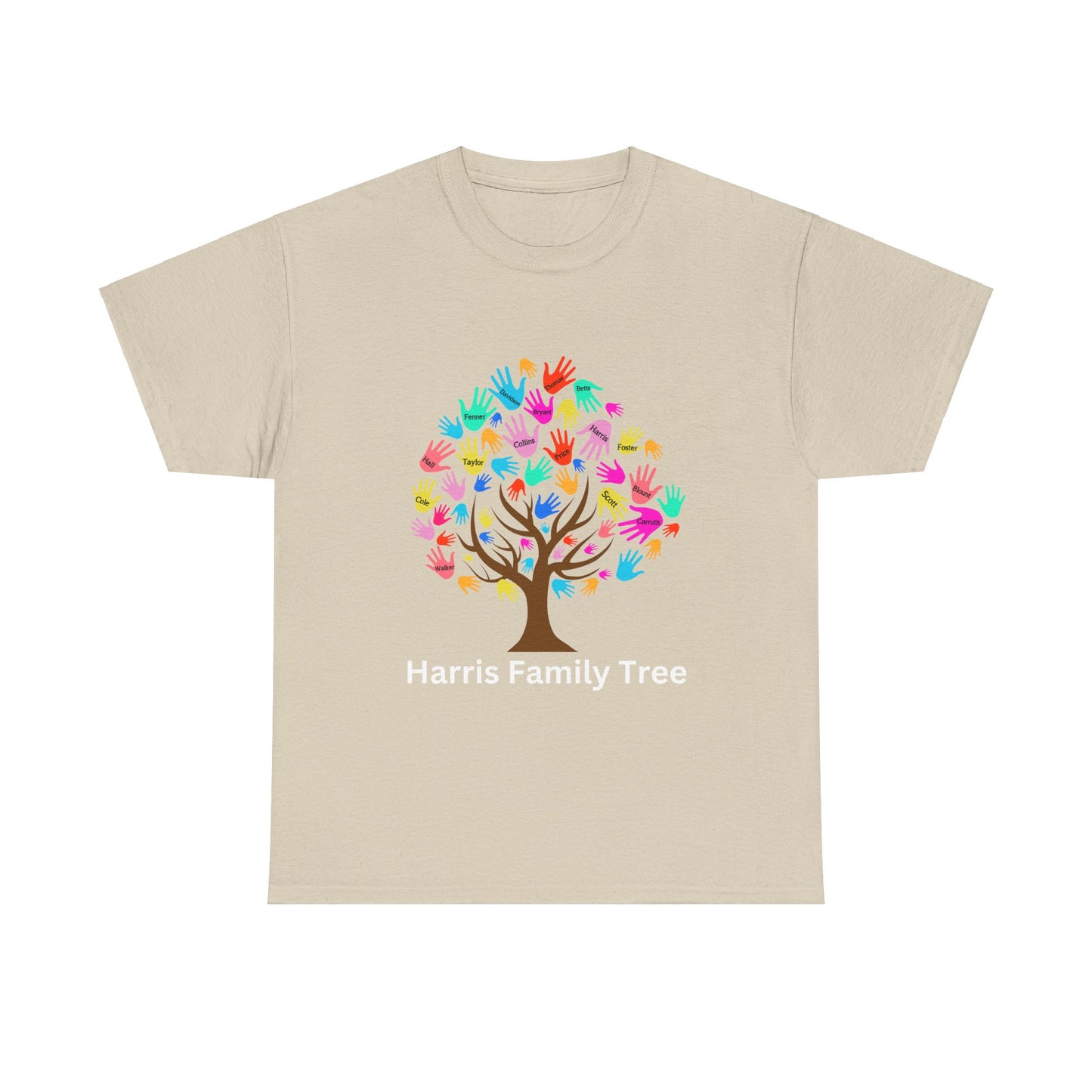 Harris Family Tree Set 2 Unisex Heavy Cotton Tee