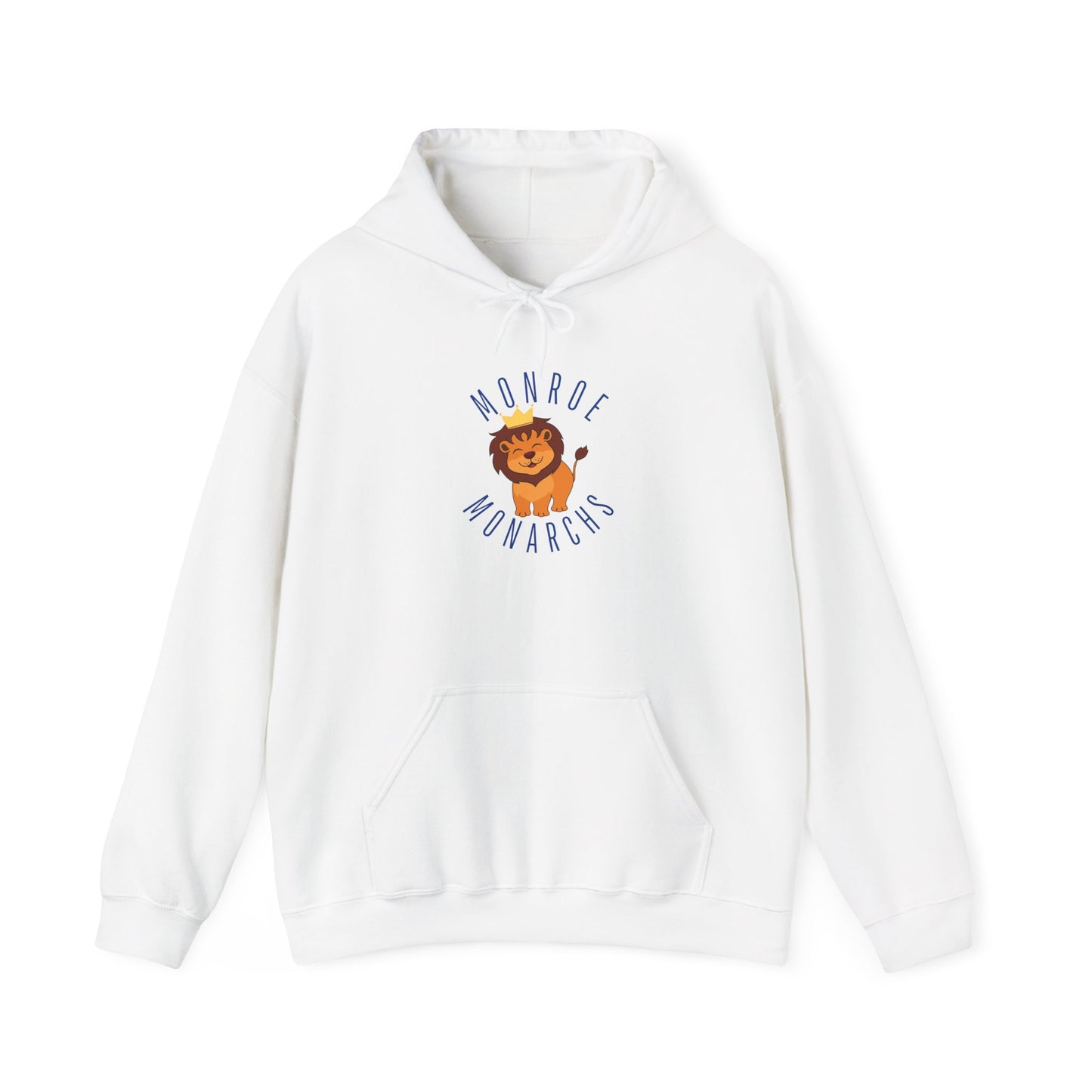 Monroe Monarchs Lion Graphic Hoodie - Unisex Heavy Blend Sweatshirt