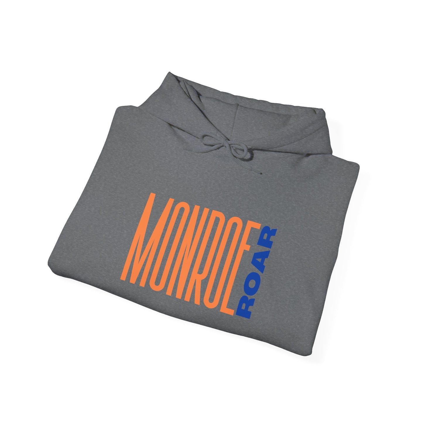 Monroe Roar Unisex Heavy Blend™ Hoodie – Comfortable Graphic Sweatshirt in Blue